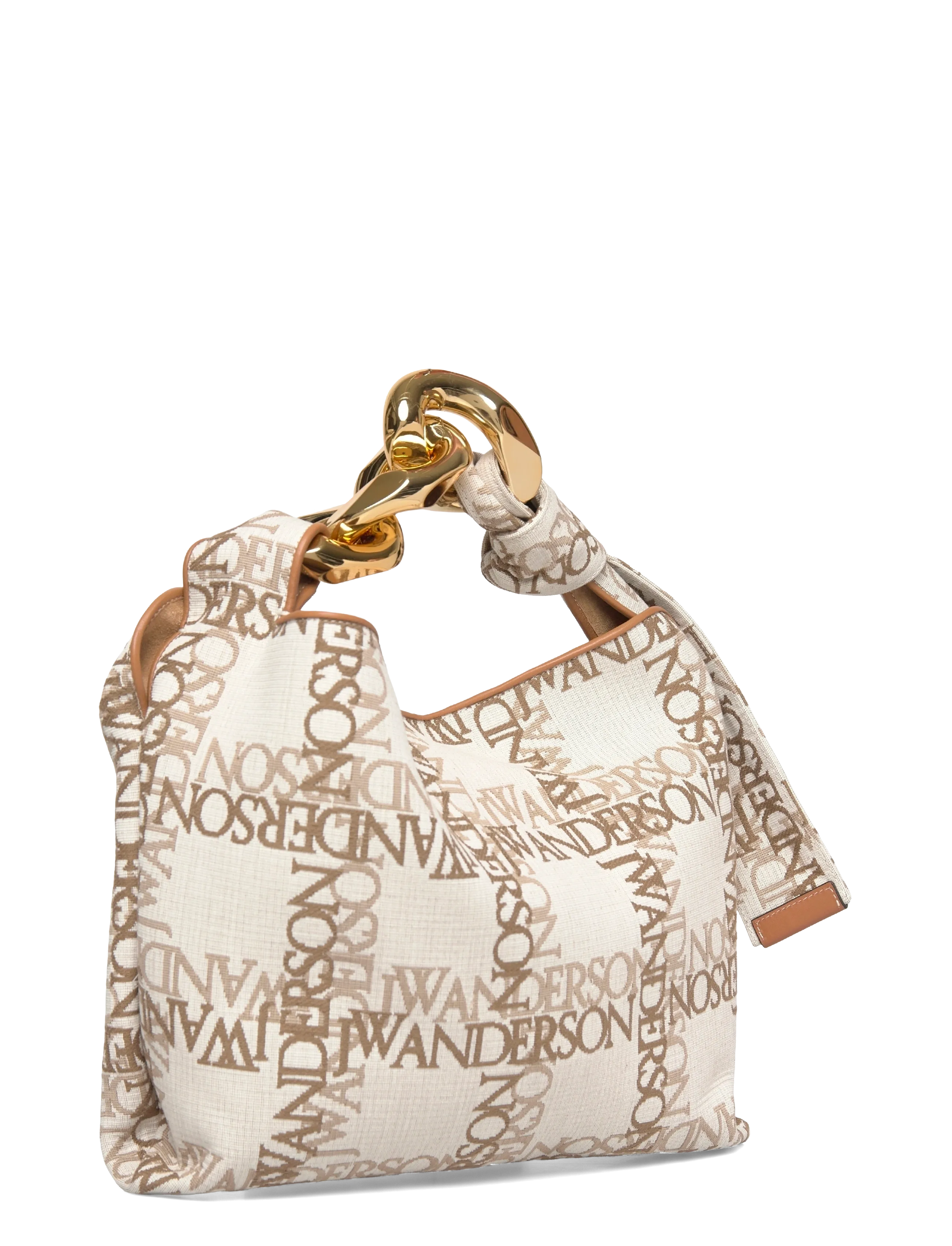 JW Anderson - Small Chain Hobo Bag - töskur - brown - 2