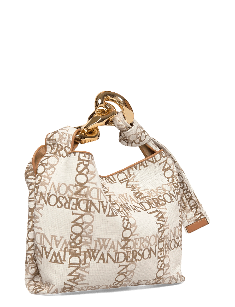JW Anderson - Small Chain Hobo Bag - shoulder bags - brown - 2