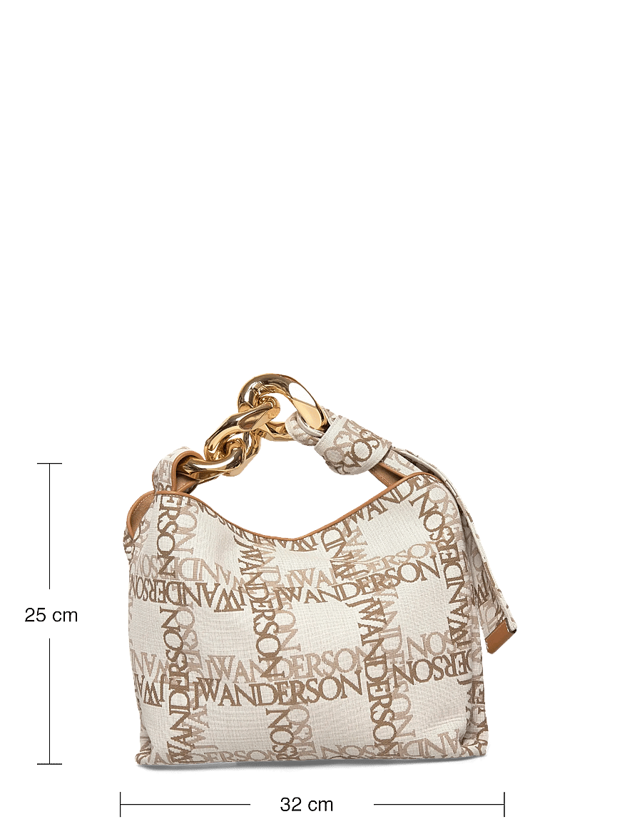 JW Anderson - Small Chain Hobo Bag - shoulder bags - brown - 3