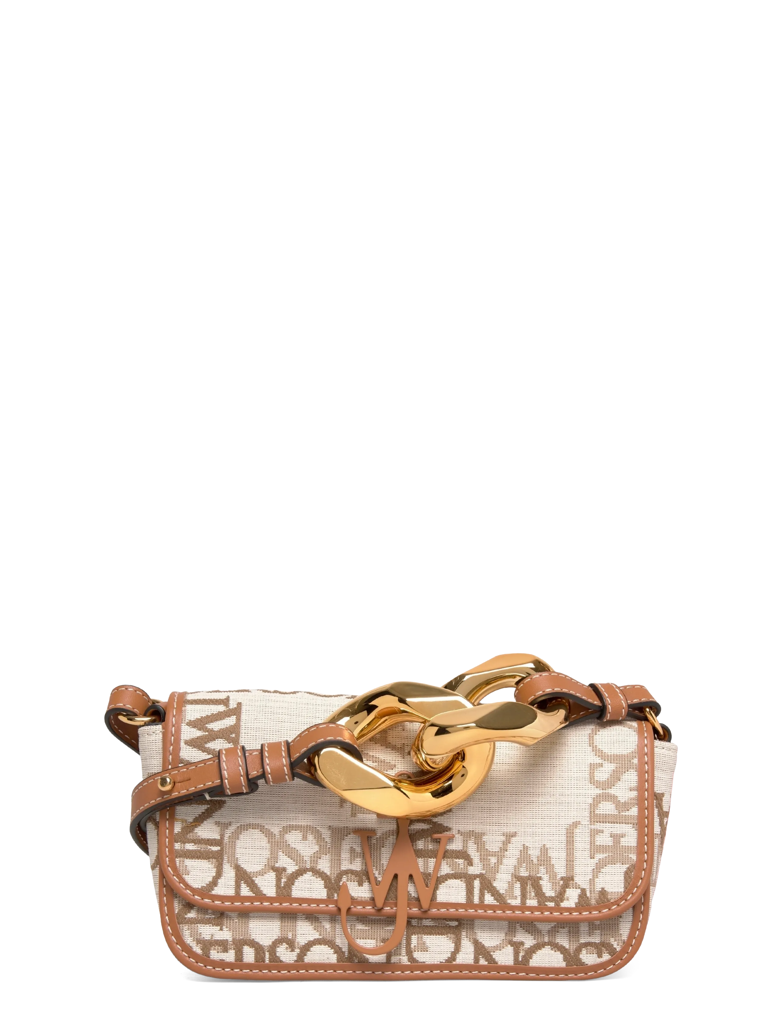JW Anderson Anchor Chain Shoulder Bag, One Size, Bags, Beige - Small Bags-crossbody Frauen