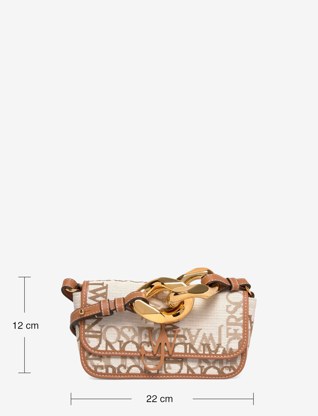 JW Anderson - Anchor Chain Shoulder Bag - väskor - beige - 3