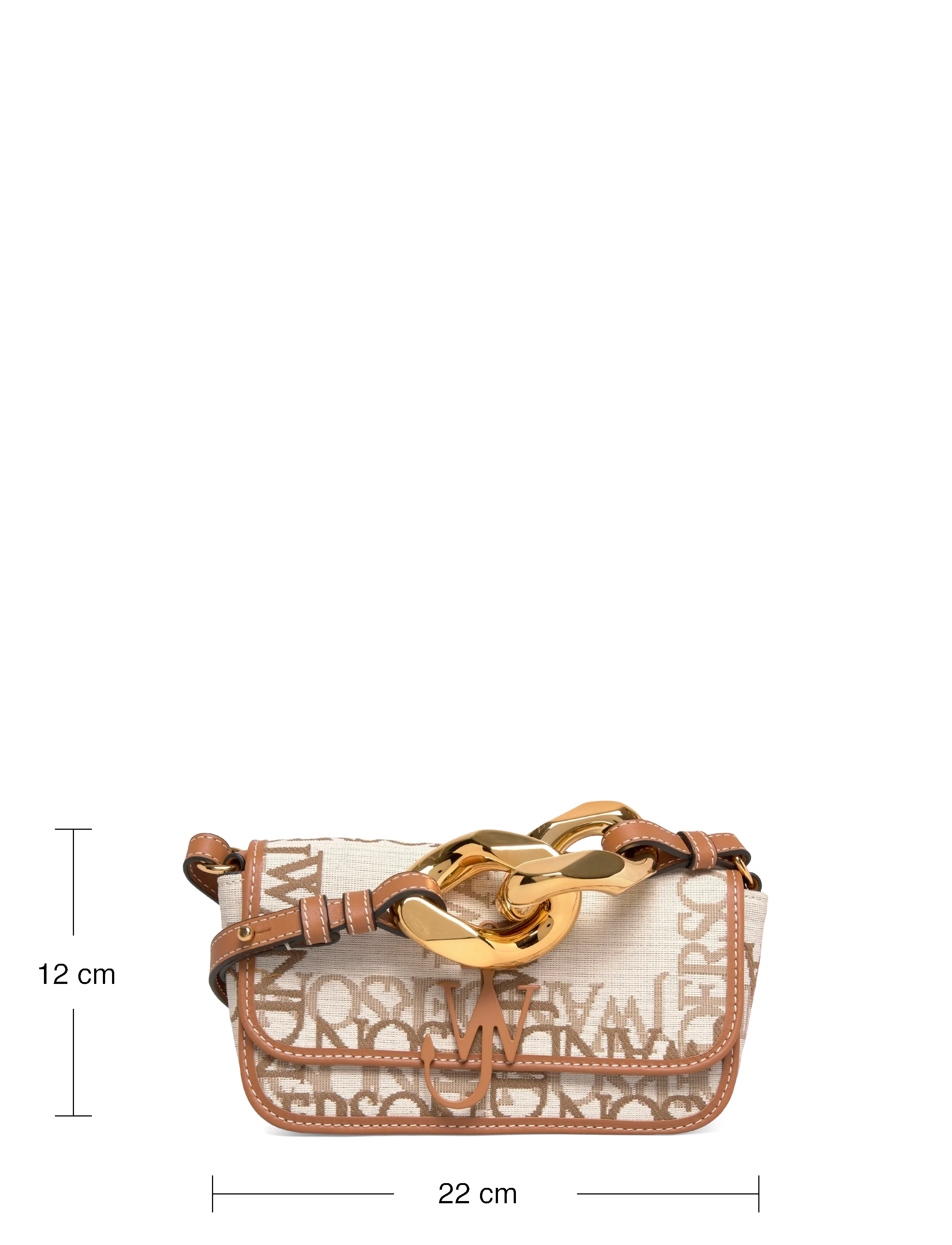 JW Anderson - Anchor Chain Shoulder Bag - shoulder bags - beige - 3