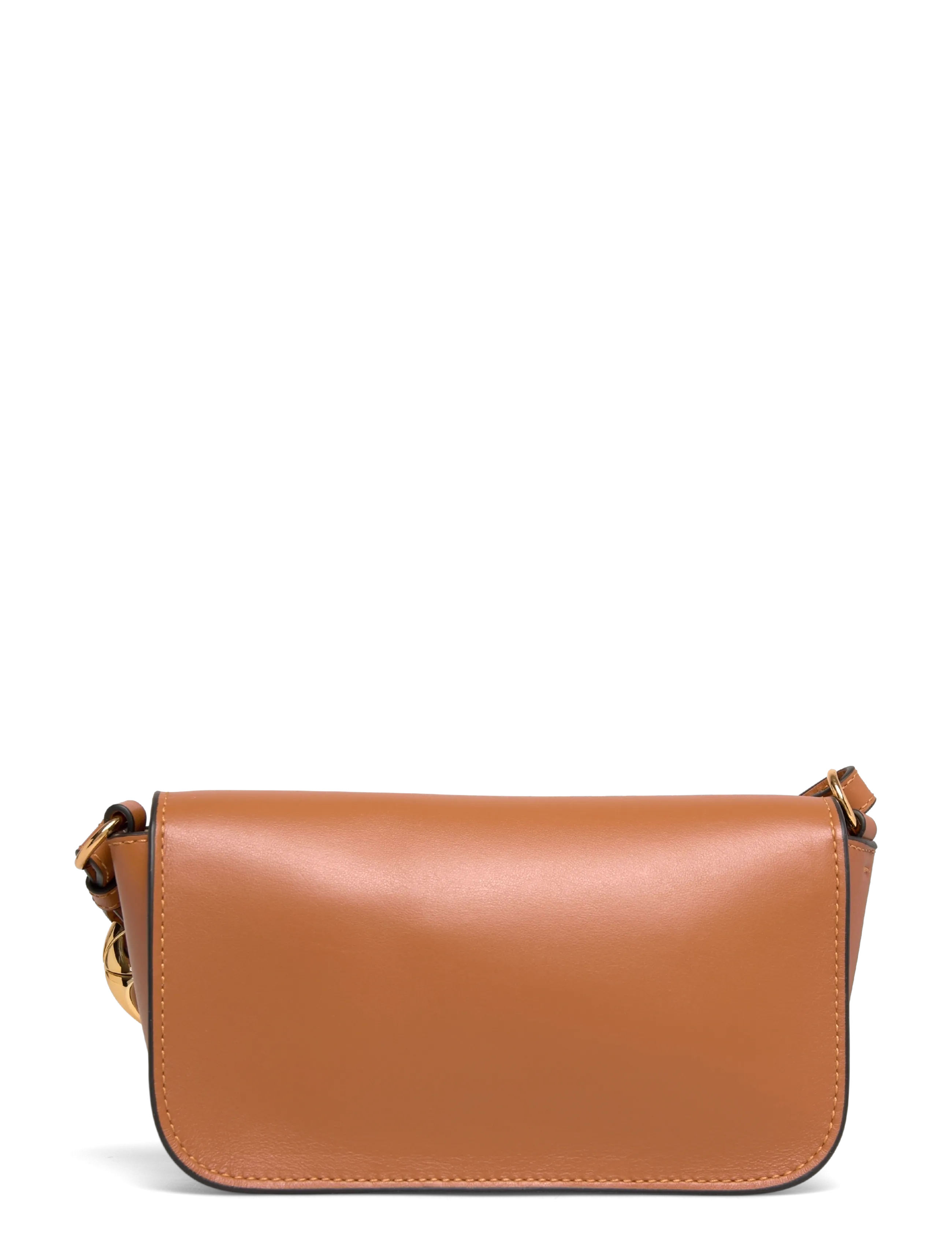JW Anderson - Chain Anchor Baguette Leather handbag - sacs à bandoulière - brown - 1