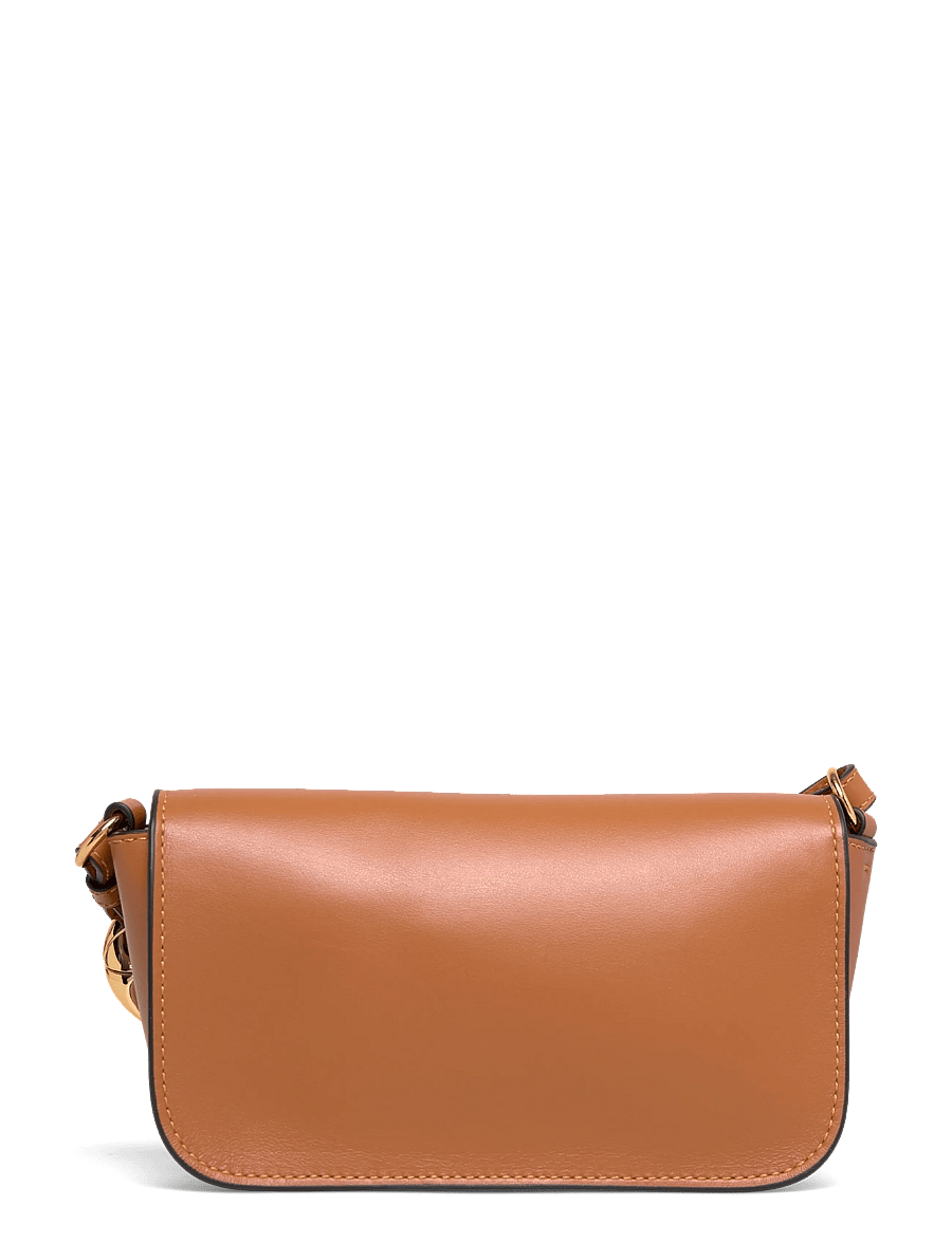 JW Anderson - Chain Anchor Baguette Leather handbag - laukut - brown - 1