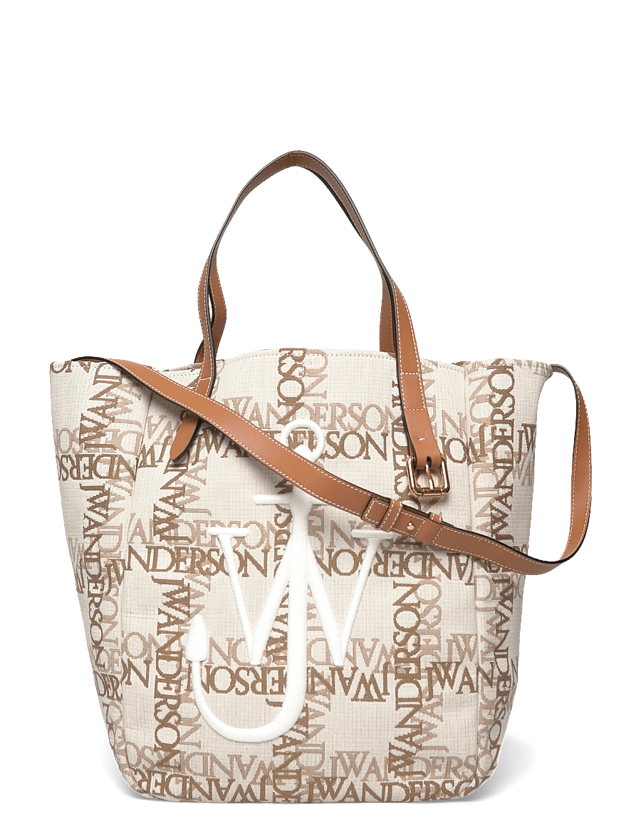 JW Anderson - Logo-grid Tote Bag - tote bags - multicolored - 0