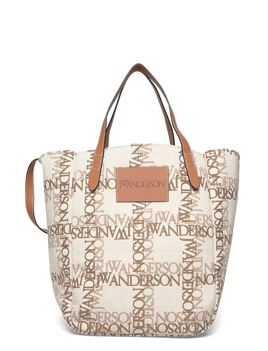 JW Anderson - Logo-grid Tote Bag - tote bags - multicolored - 1