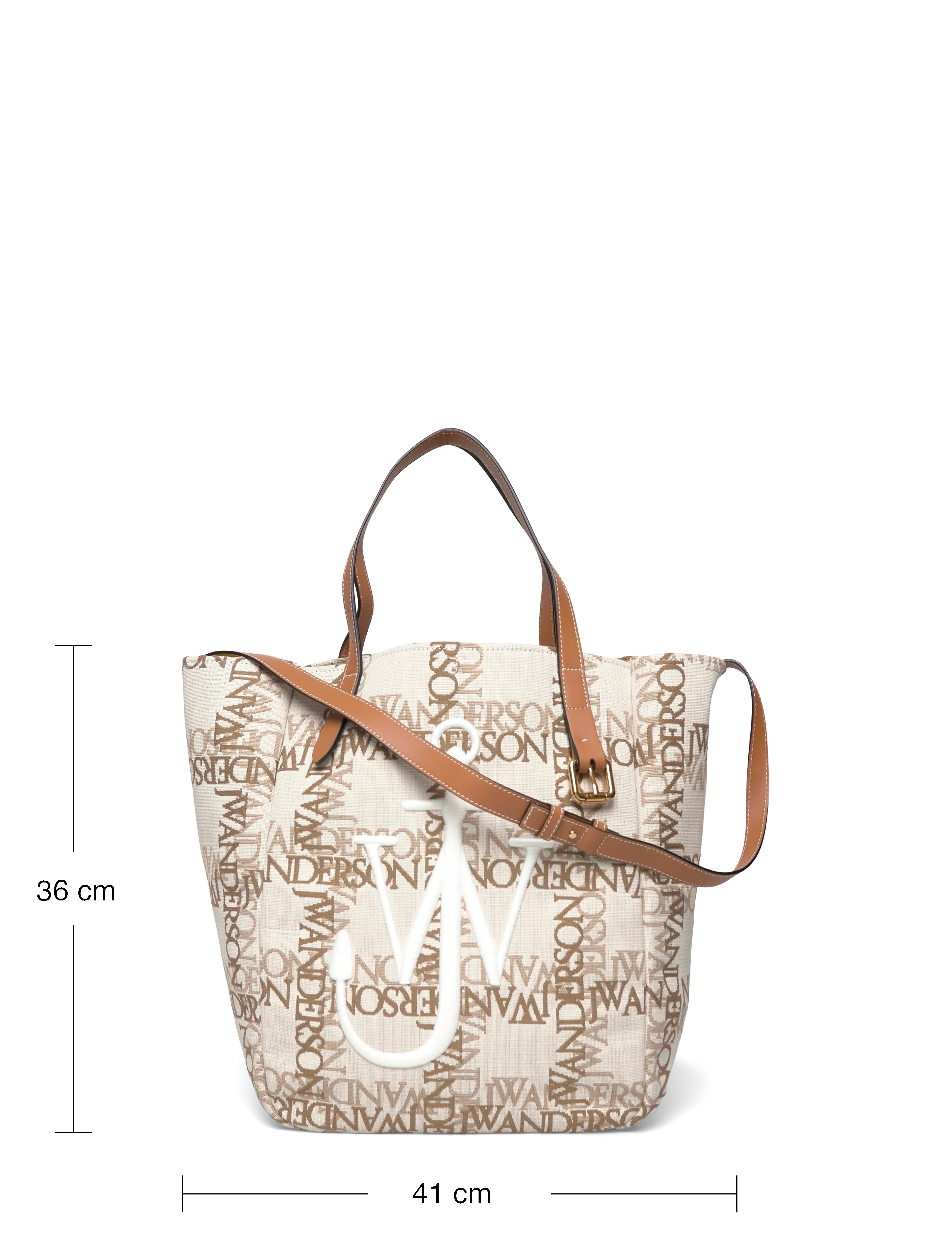 JW Anderson - Logo-grid Tote Bag - tote bags - multicolored - 3