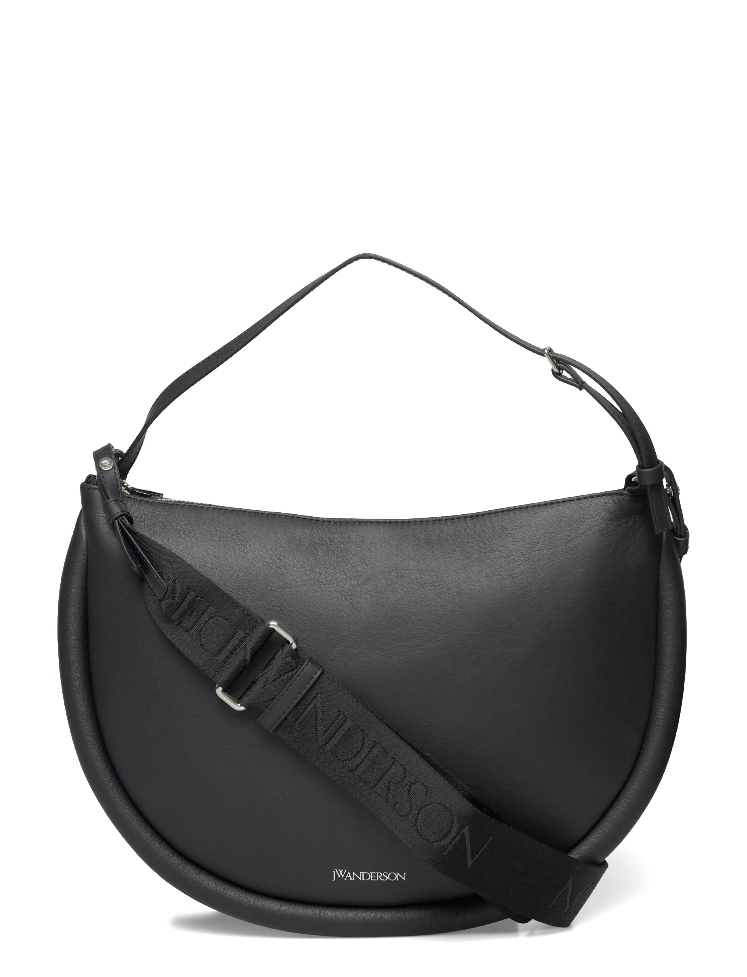 JW Anderson Bumper-Moon Shoulder Bag, Kvinder, Måne Skuldertaske, Sort, Str: ONE SIZE