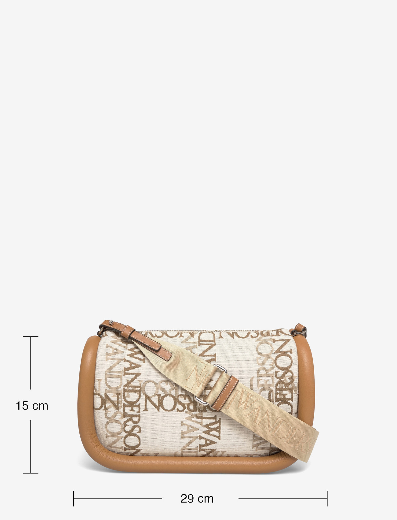JW Anderson - Bumper 17 Shoulder Bag - umhängetaschen - beige - 3