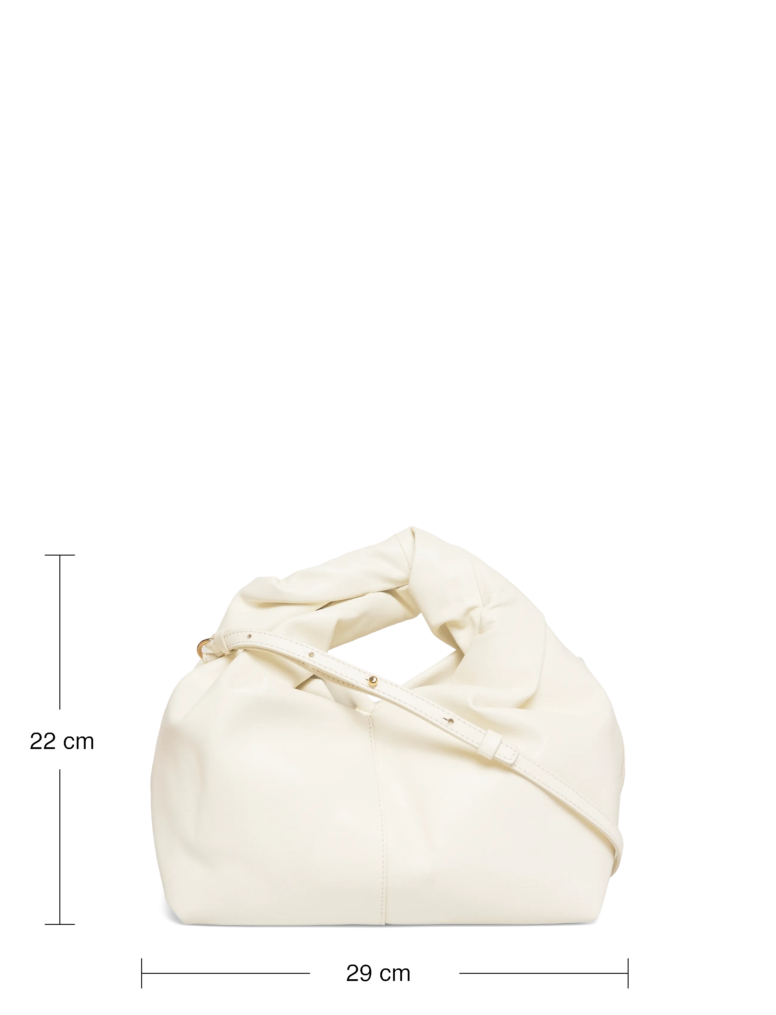 JW Anderson - Midi Twister Leather Tote Bag - confirmation - white - 3