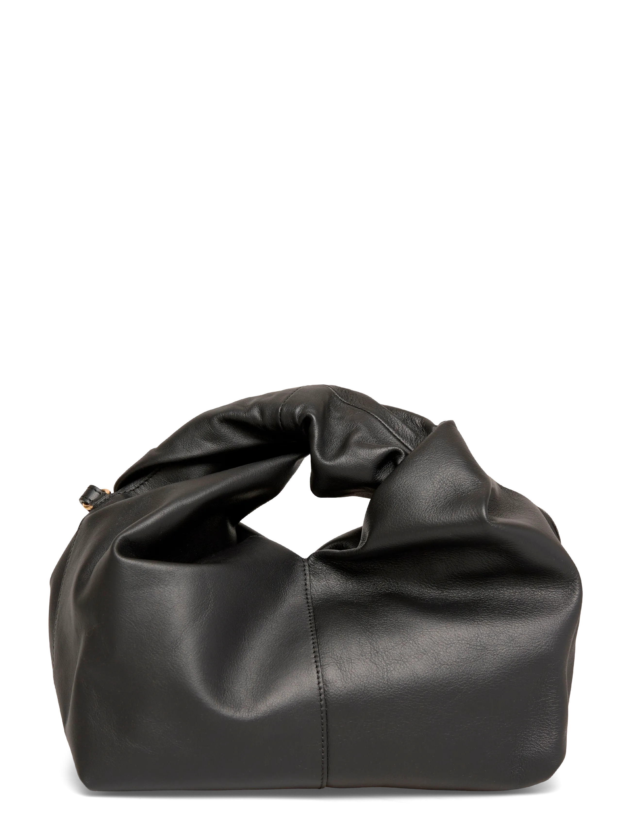JW Anderson - Mini Twister leather Hobo Bag - black - 1