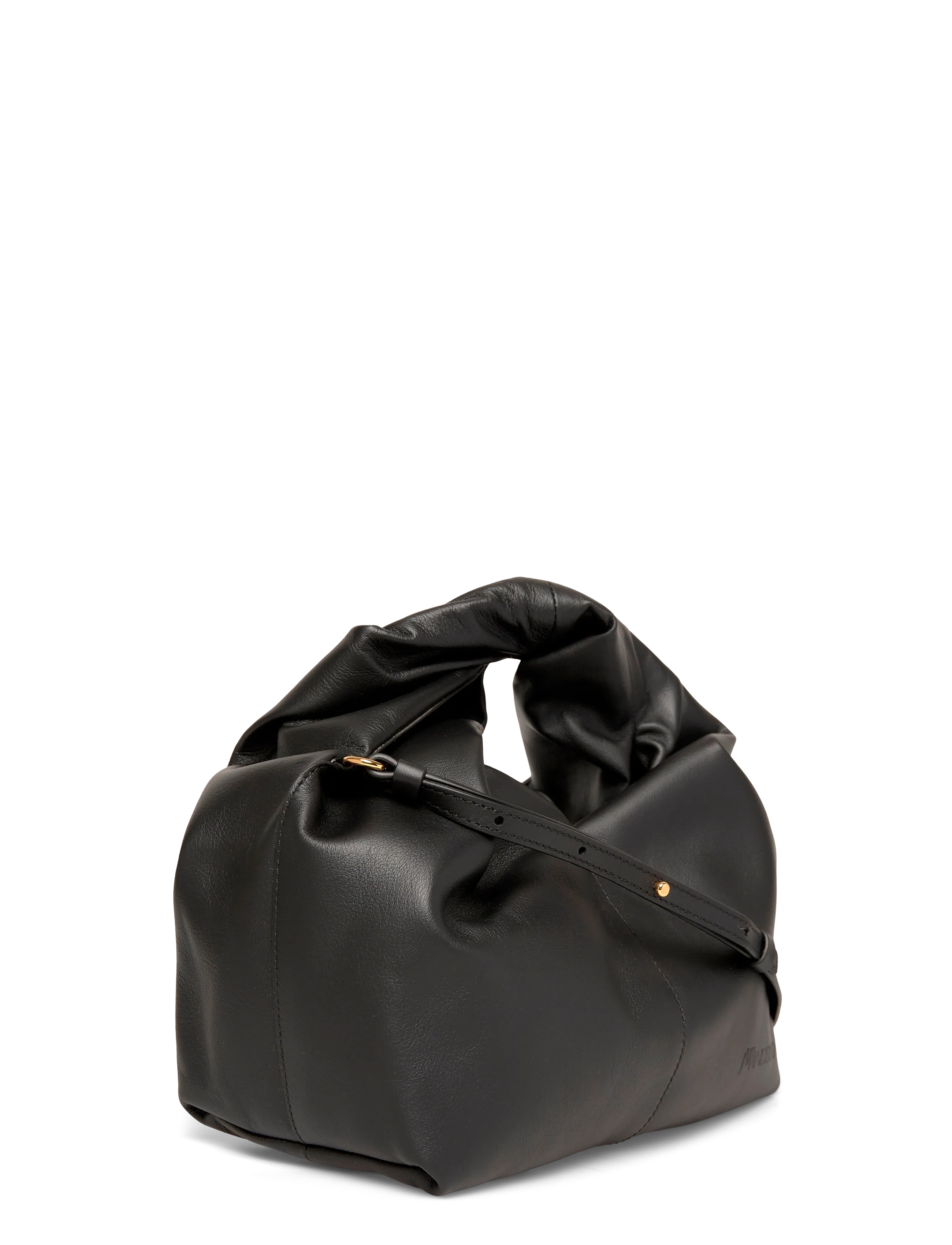 JW Anderson - Mini Twister leather Hobo Bag - black - 2