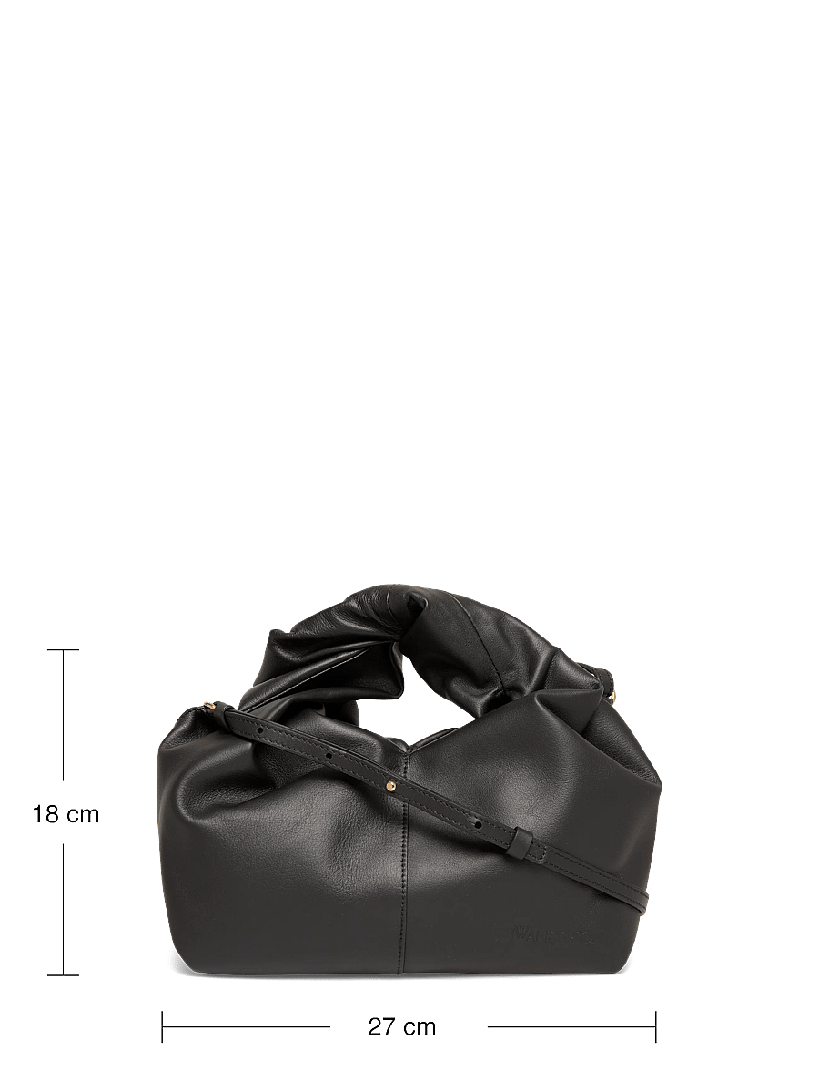 JW Anderson - Mini Twister leather Hobo Bag - henkeltaschen - black - 3