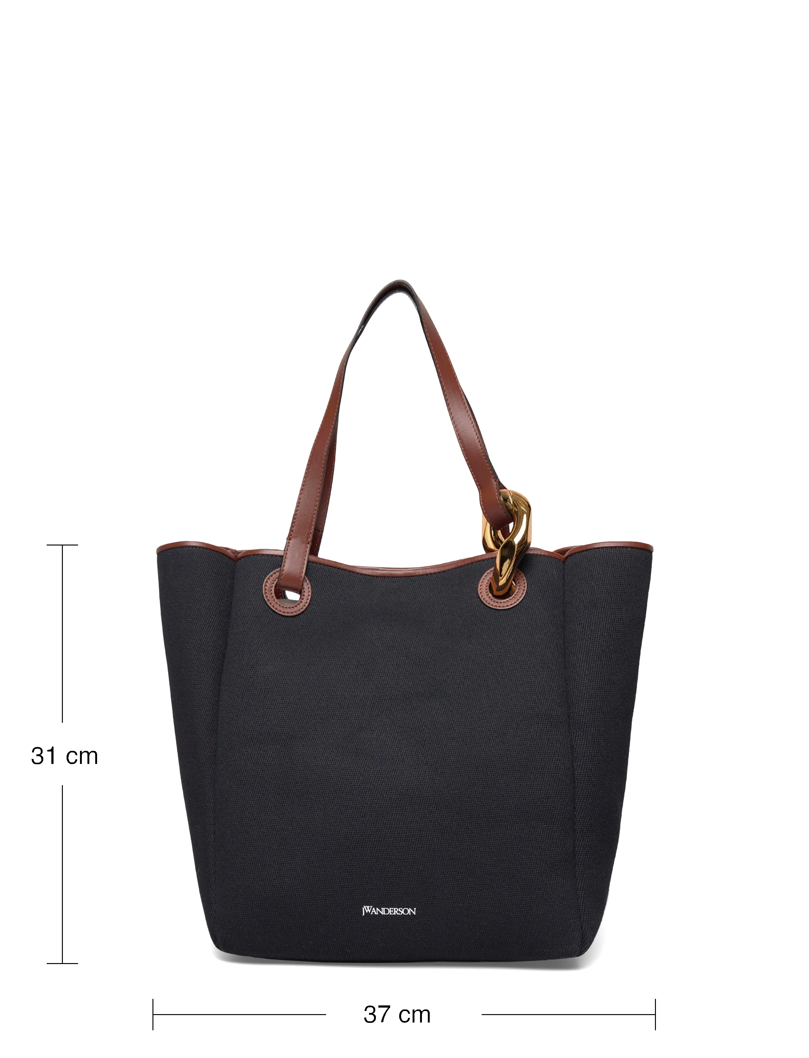 JW Anderson - The Corner Cotton Tote Bag - tote bags - blue - 3