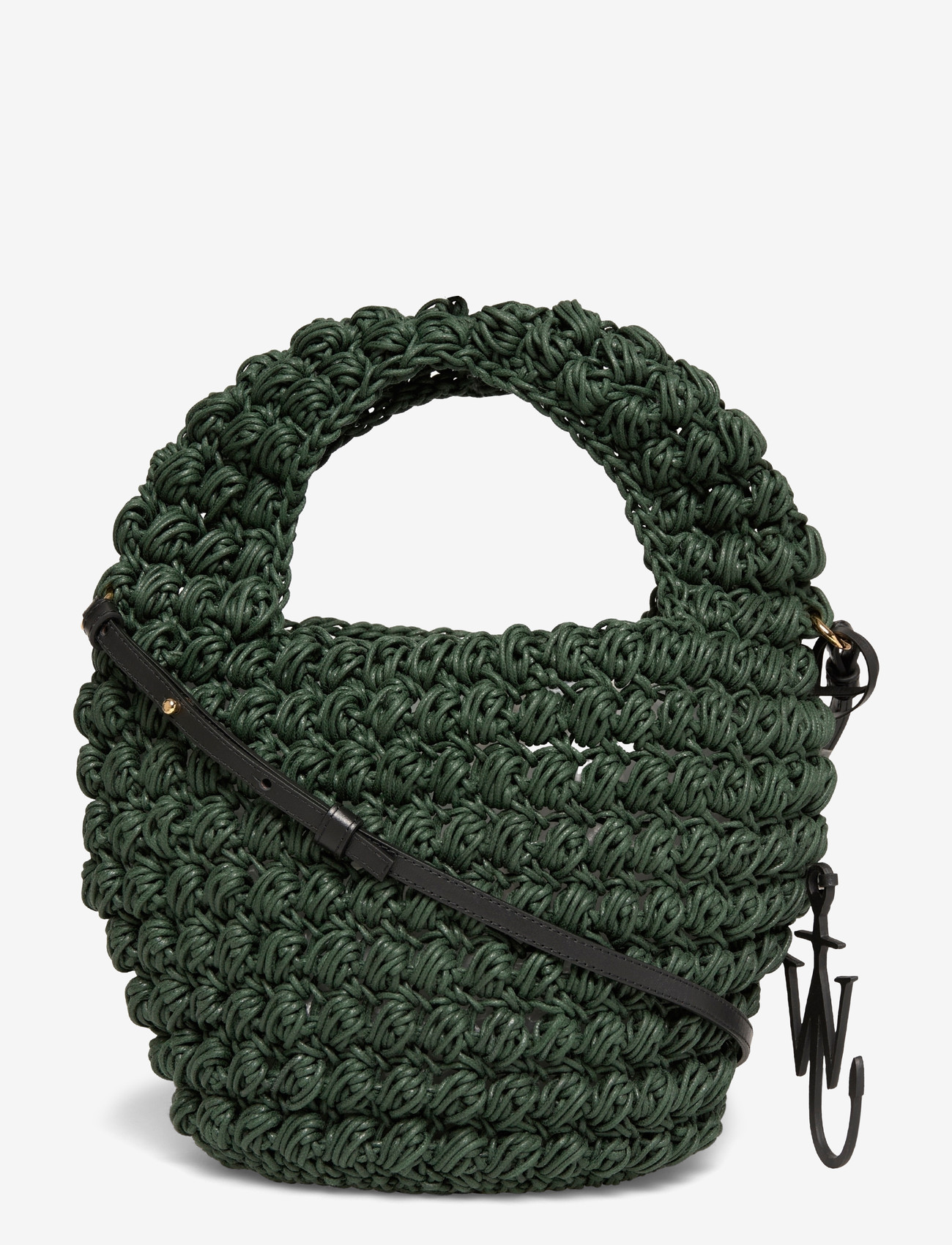 JW Anderson - Popcorn Basket Crossbody Bag - moetrendid - grey - 0
