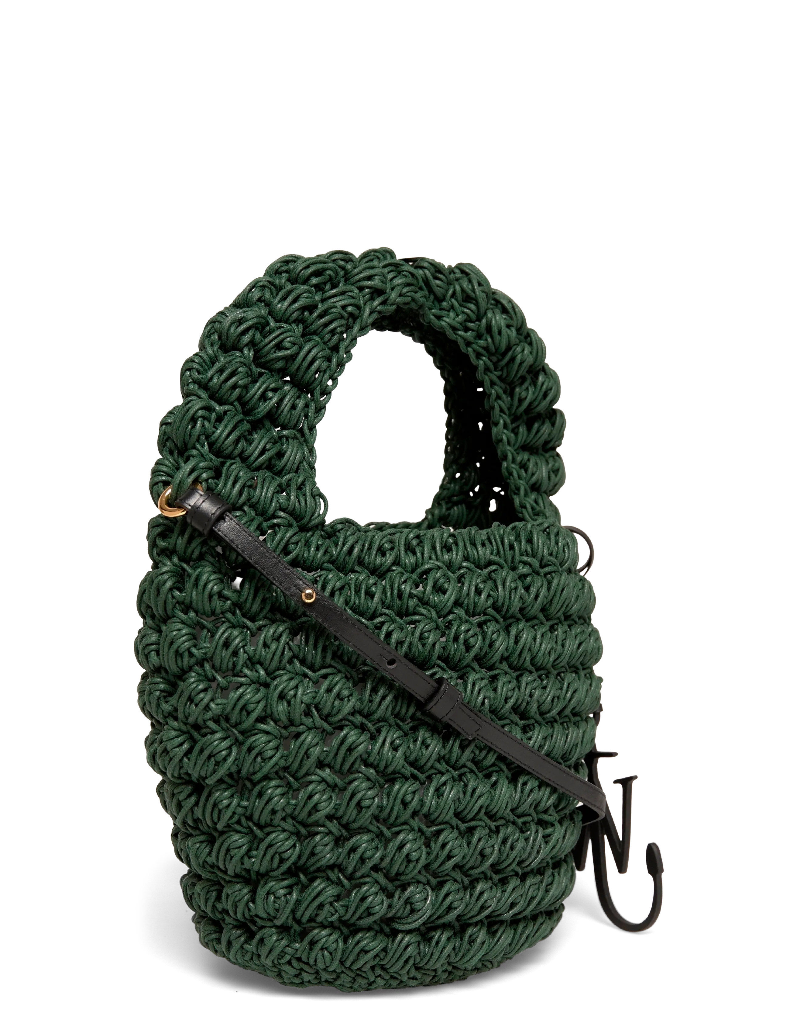 JW Anderson - Popcorn Basket Crossbody Bag - sacs a main - grey - 2