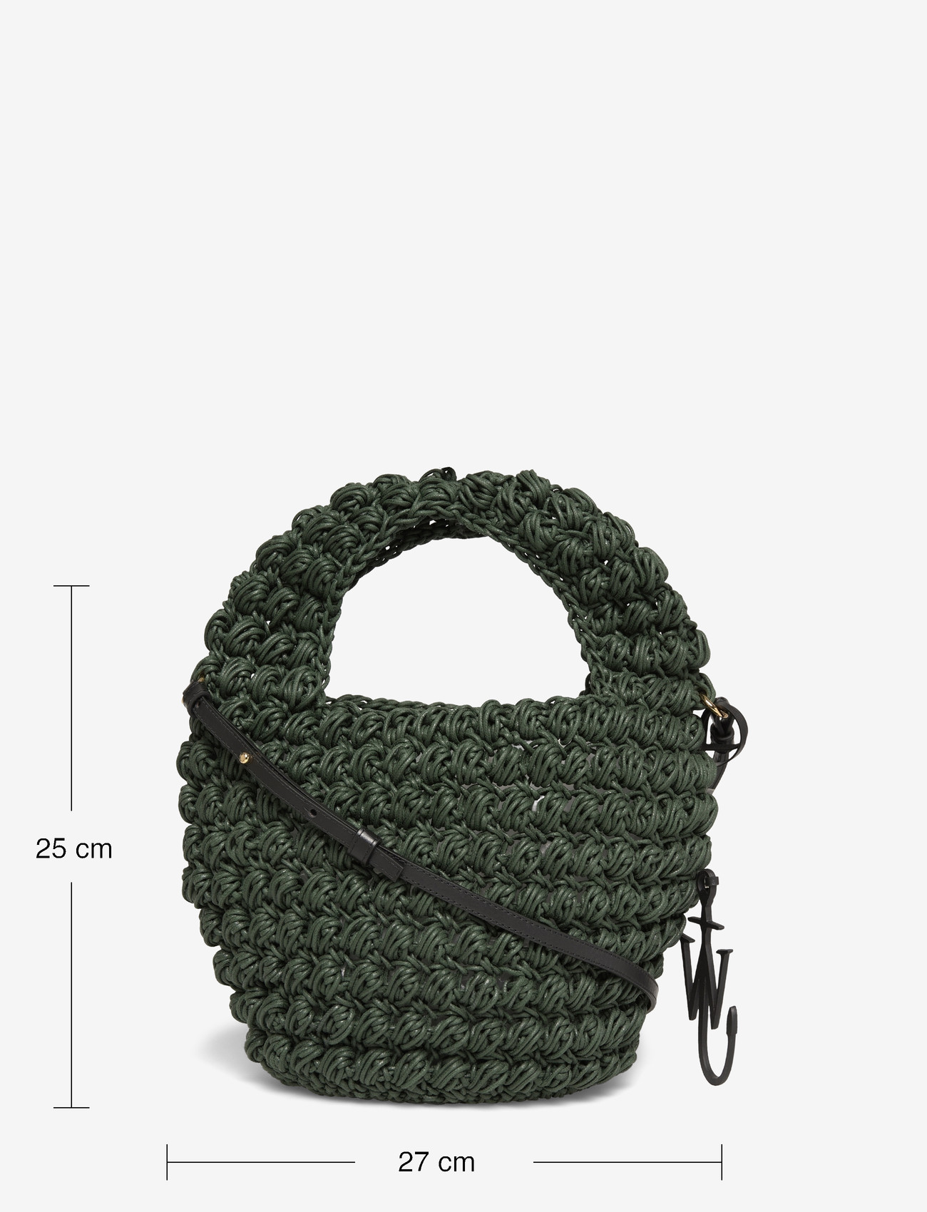 JW Anderson - Popcorn Basket Crossbody Bag - moetrendid - grey - 3