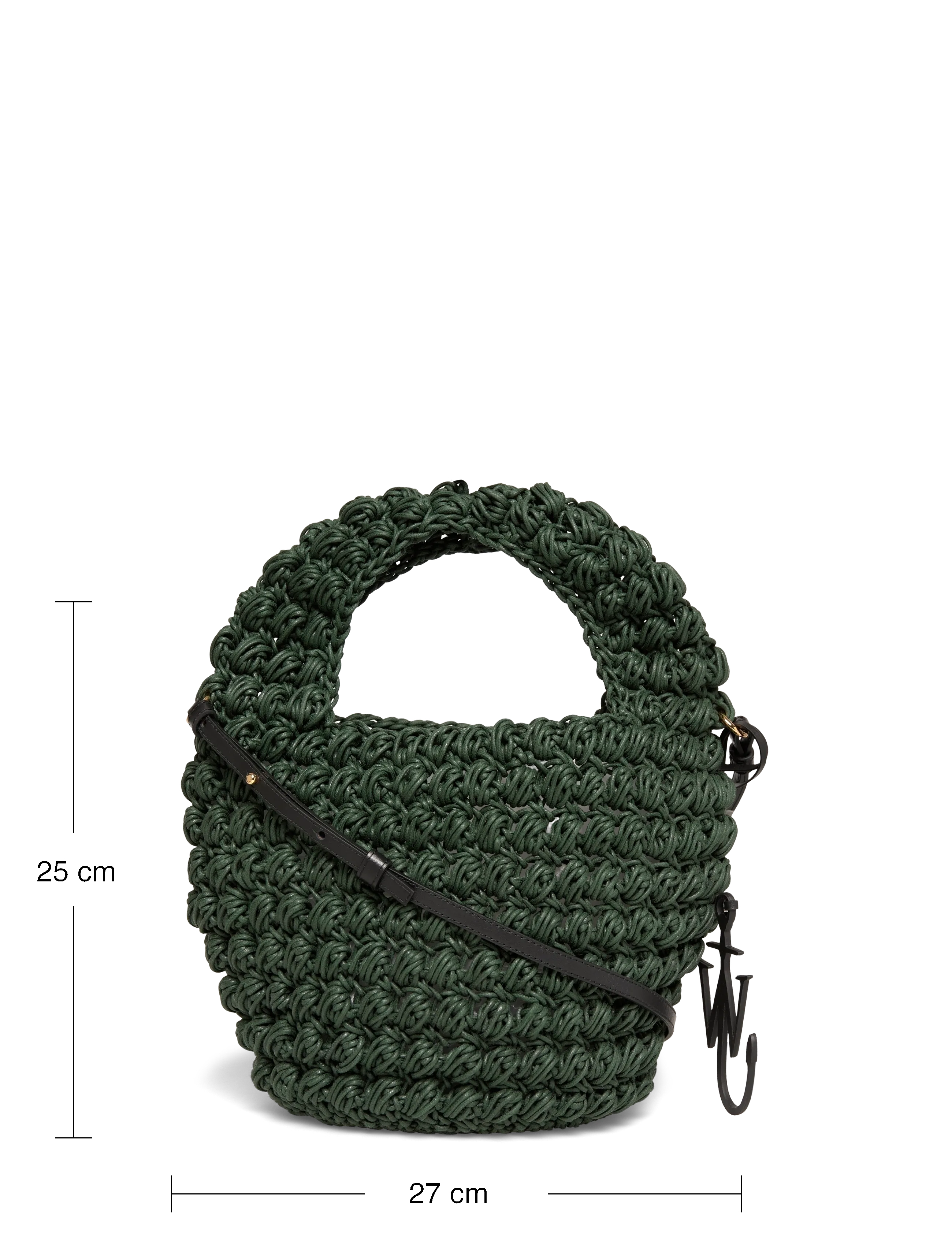 JW Anderson - Popcorn Basket Crossbody Bag - sacs a main - grey - 3