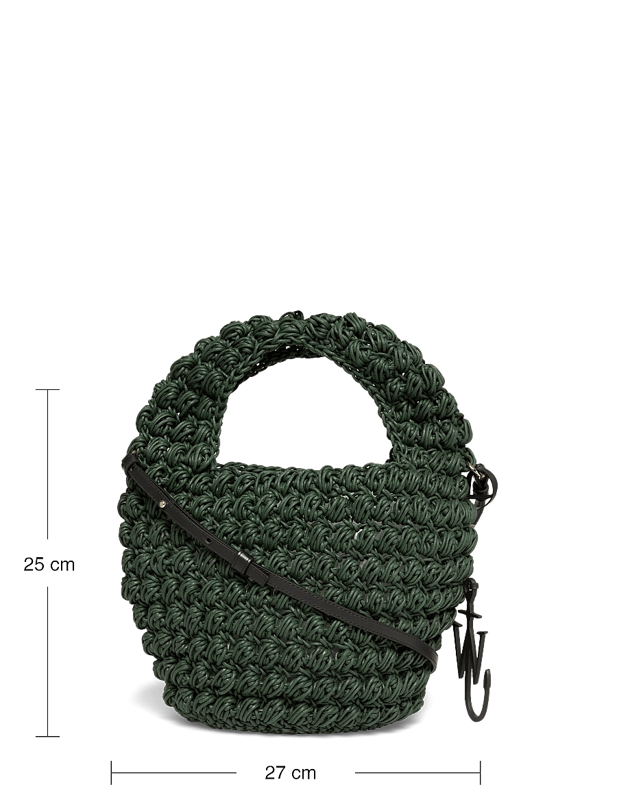 JW Anderson - Popcorn Basket Crossbody Bag - sacs a main - grey - 3
