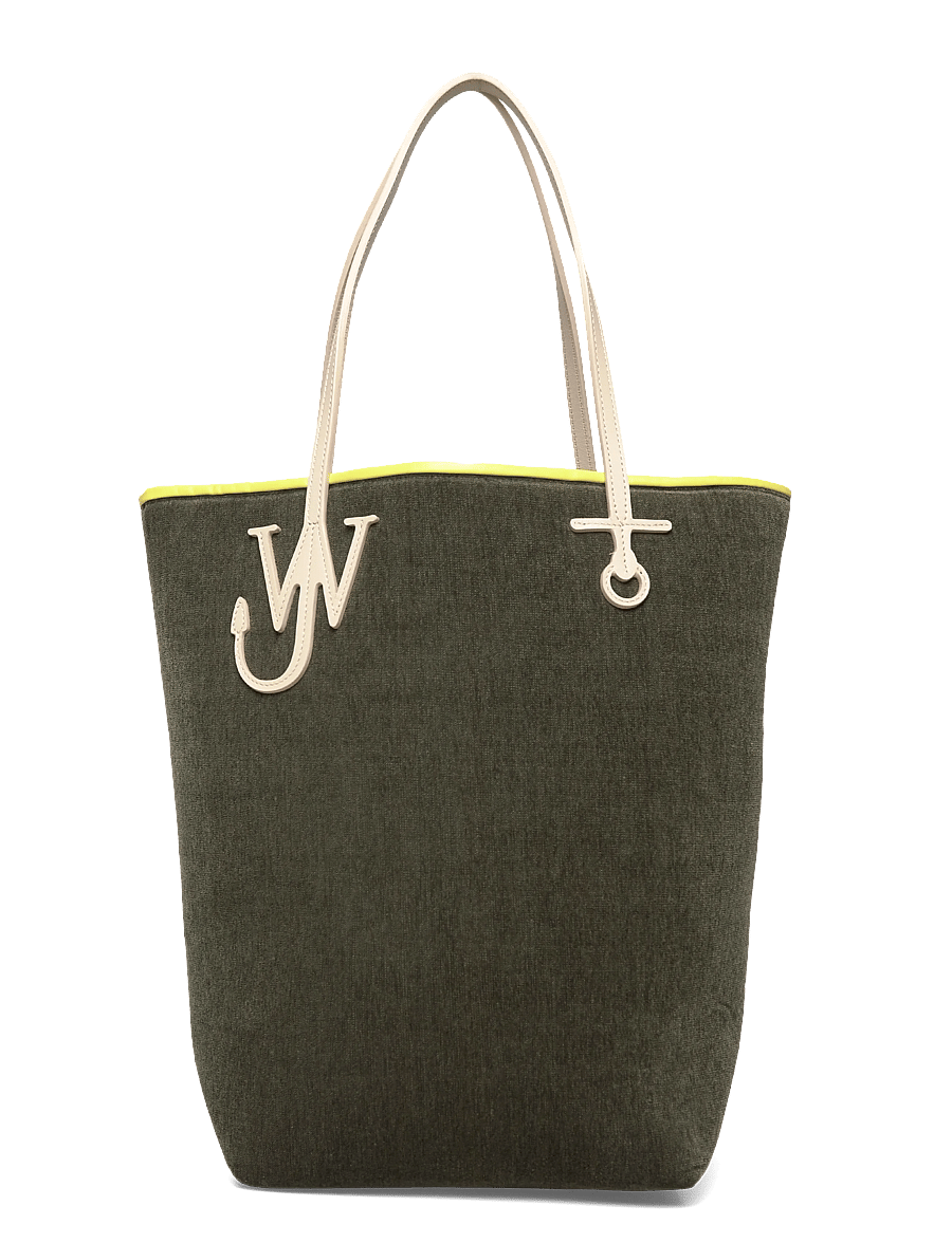 JW Anderson - Tall Anchor Tote Bag - tote bags - green - 0