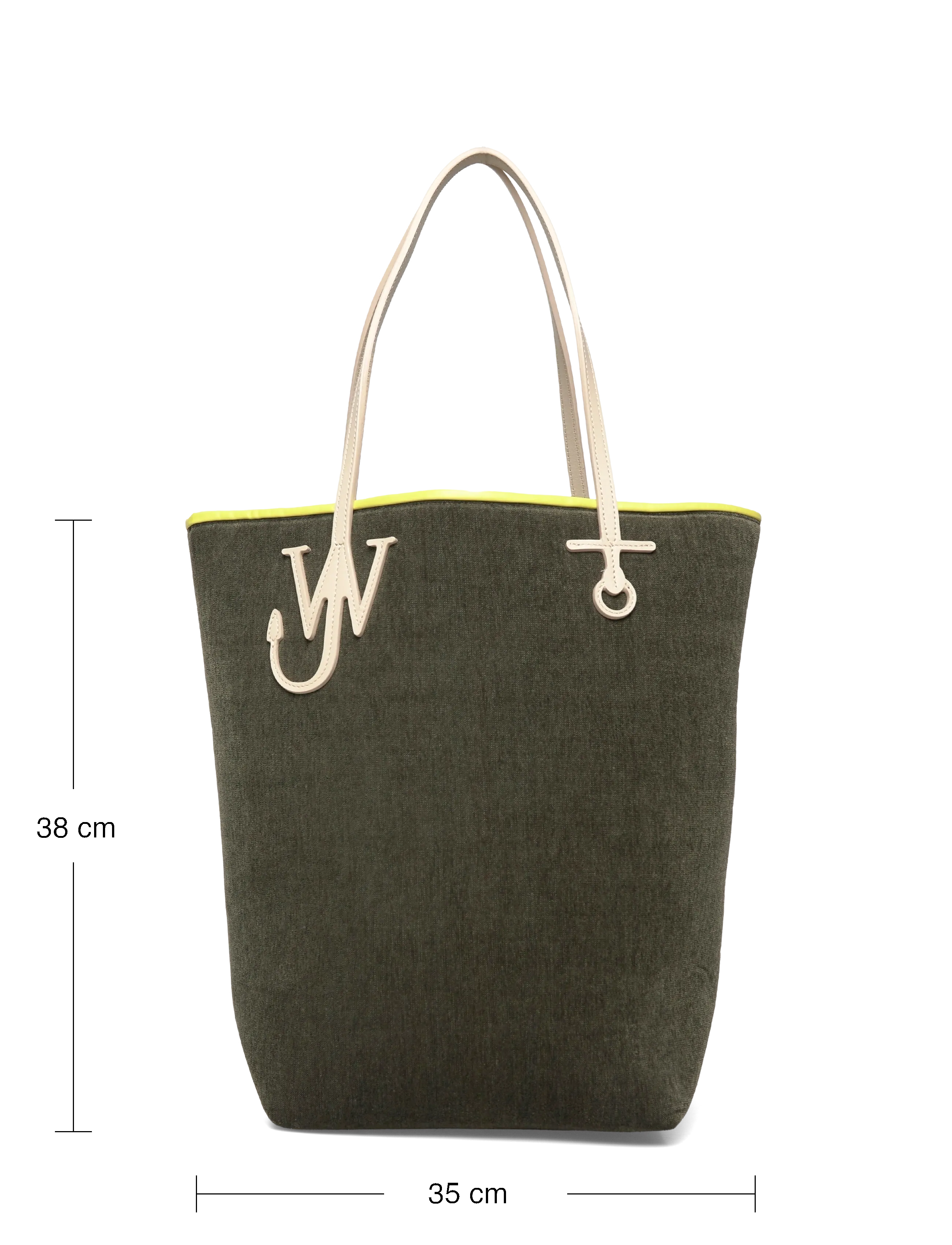 JW Anderson - Tall Anchor Tote Bag - tote bags - green - 3