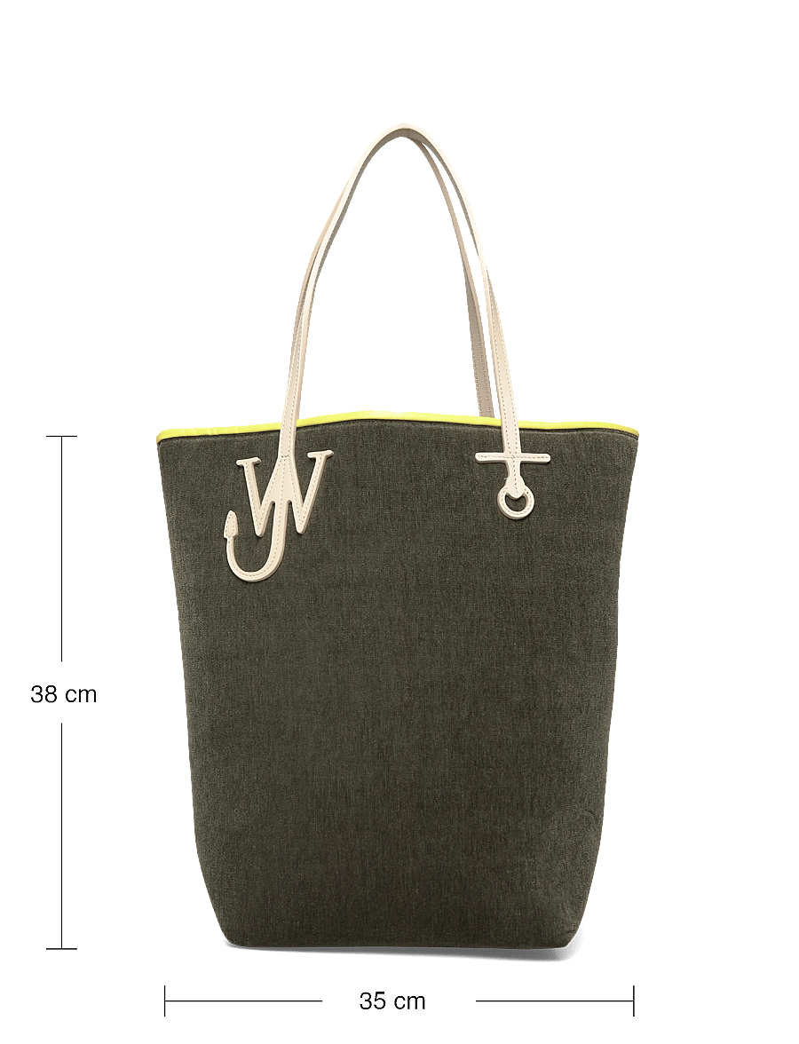 JW Anderson - Tall Anchor Tote Bag - tote bags - green - 3