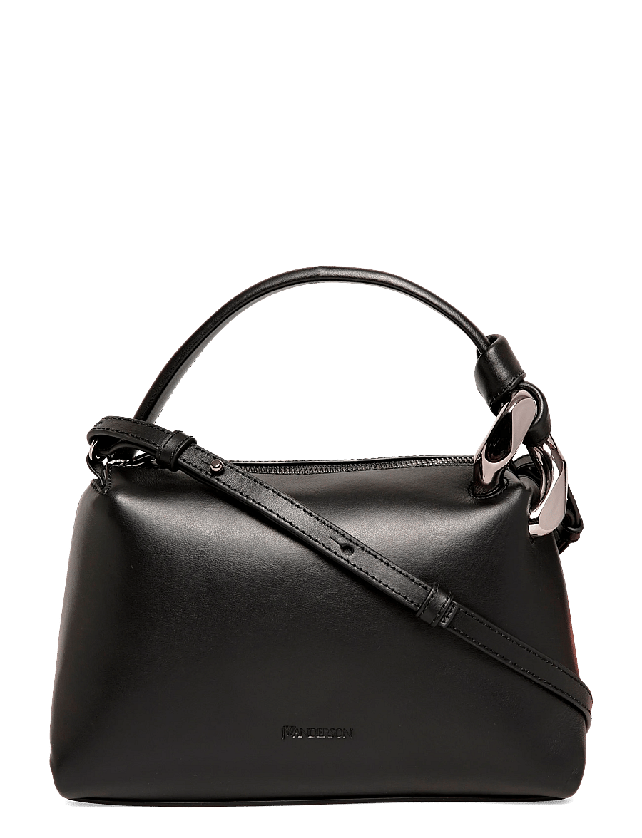 JW Anderson - Small Corner Bag - top handle tasker - black - 0