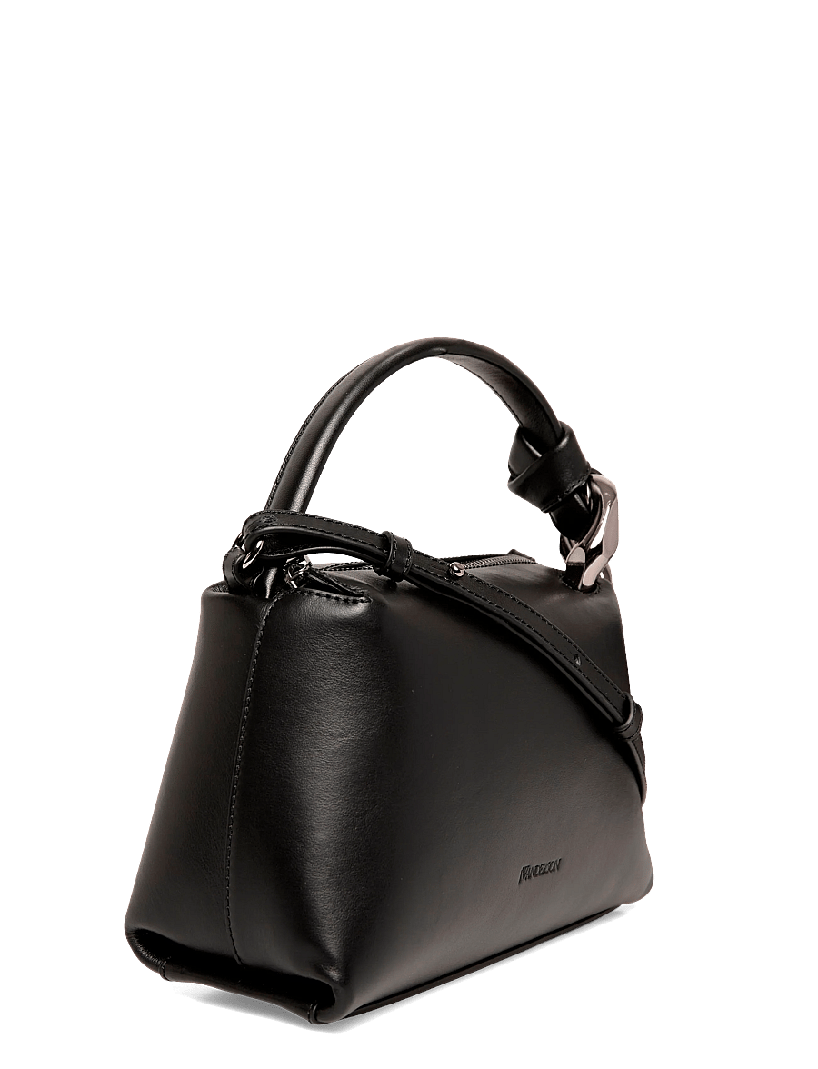 JW Anderson - Small Corner Bag - top handle tasker - black - 2