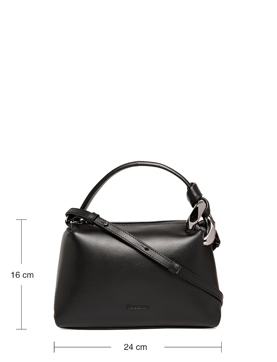JW Anderson - Small Corner Bag - top handle tasker - black - 3
