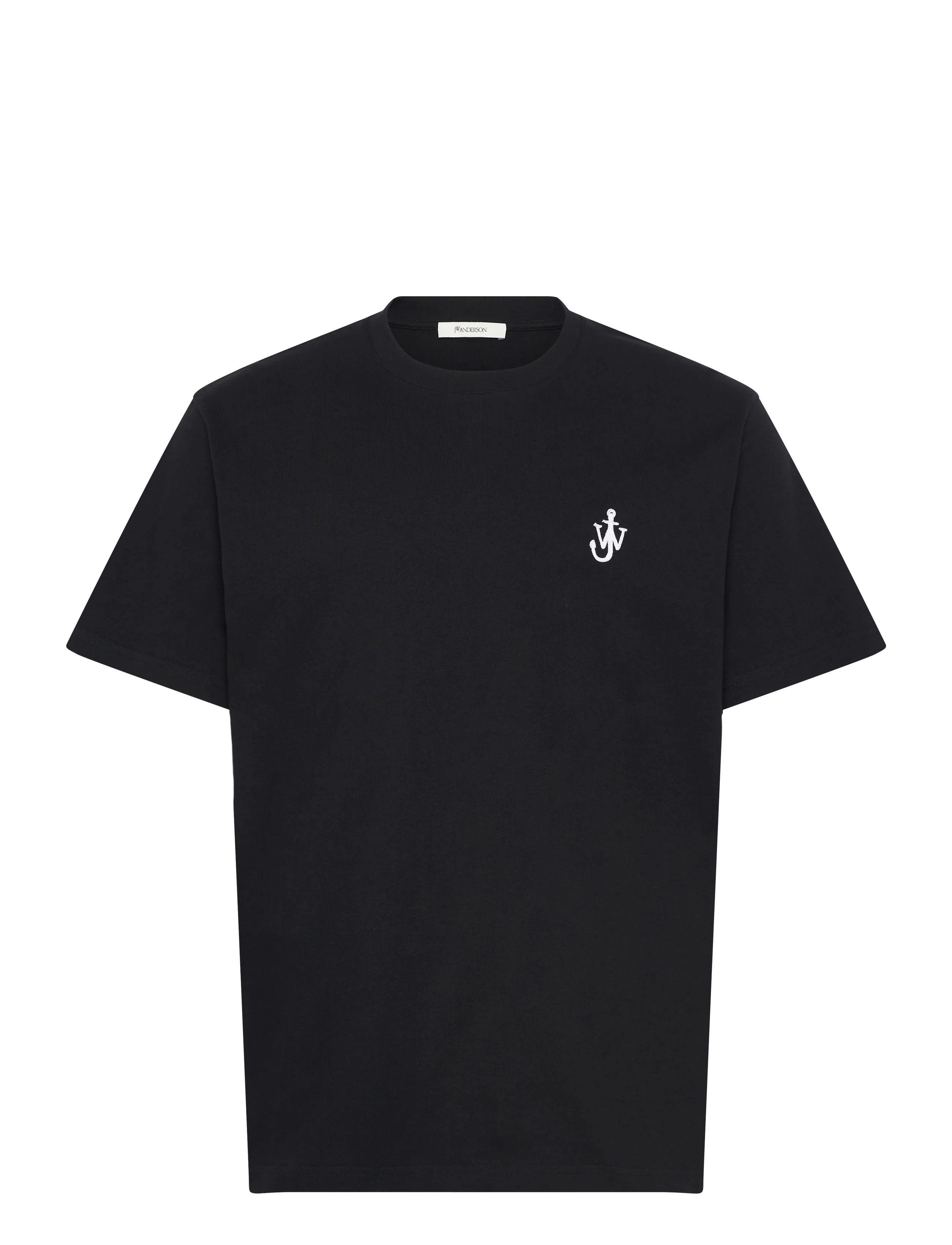 JW Anderson Anchor Embroidery T-Shirt - Kleidung - BLACK / black