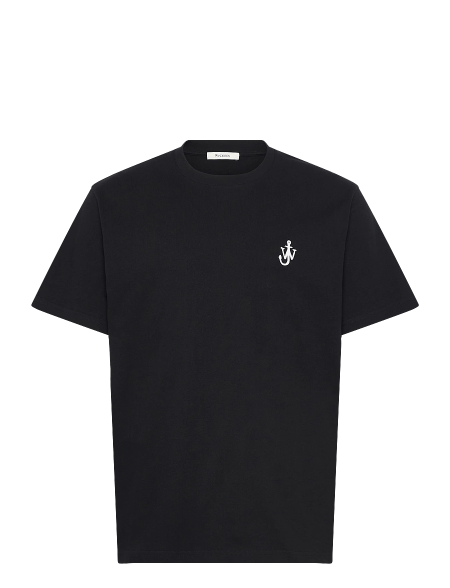 JW Anderson - Anchor Embroidery T-Shirt - lühikeste varrukatega t-särgid - black - 1