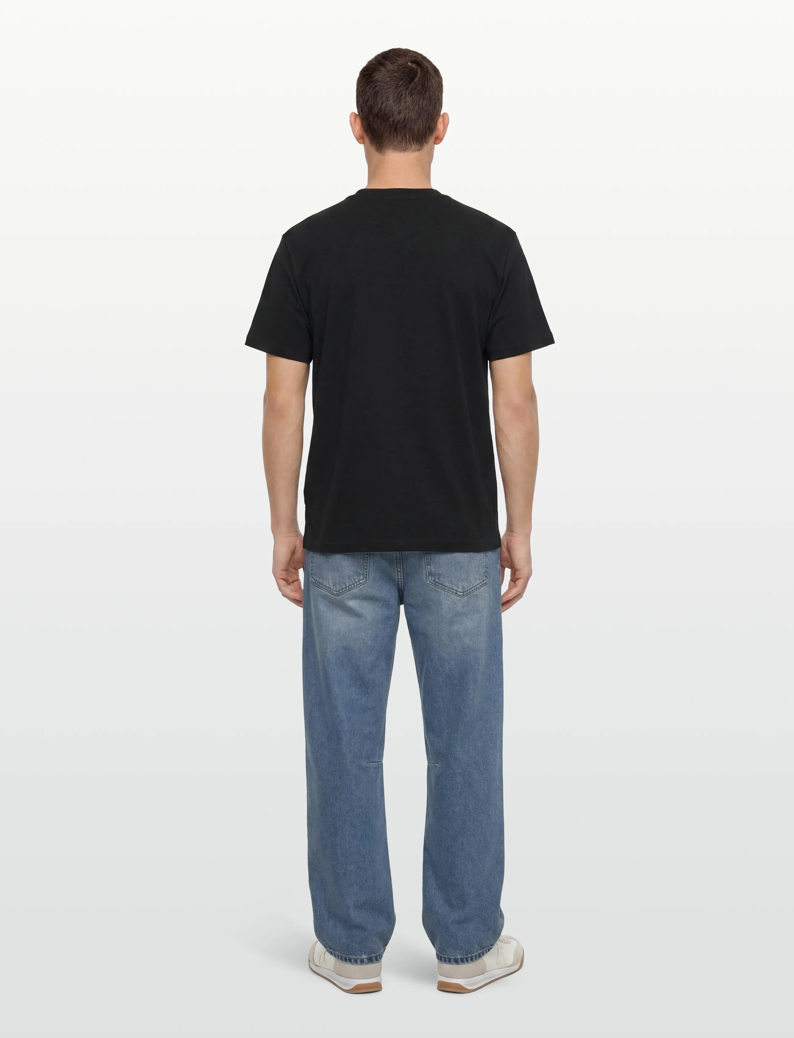 JW Anderson - Anchor Embroidery T-Shirt - kortærmede t-shirts - black - 4