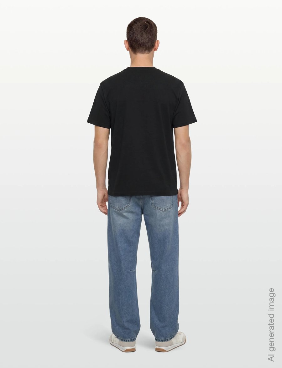 JW Anderson - Anchor Embroidery T-Shirt - lühikeste varrukatega t-särgid - black - 4