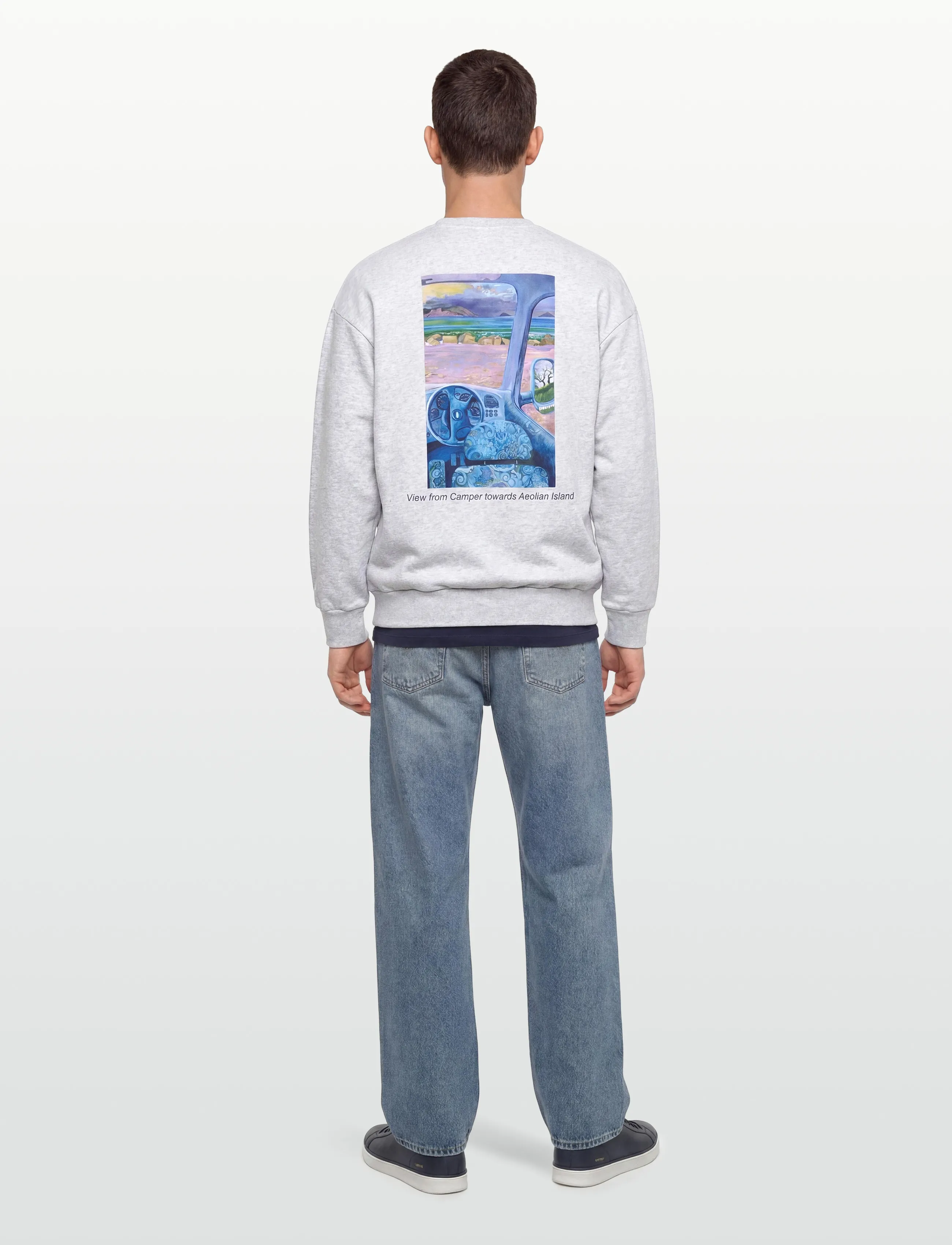JW Anderson - Anchor-logo organic cotton Sweatshirt - sweatshirts & hoodies - grey - 4