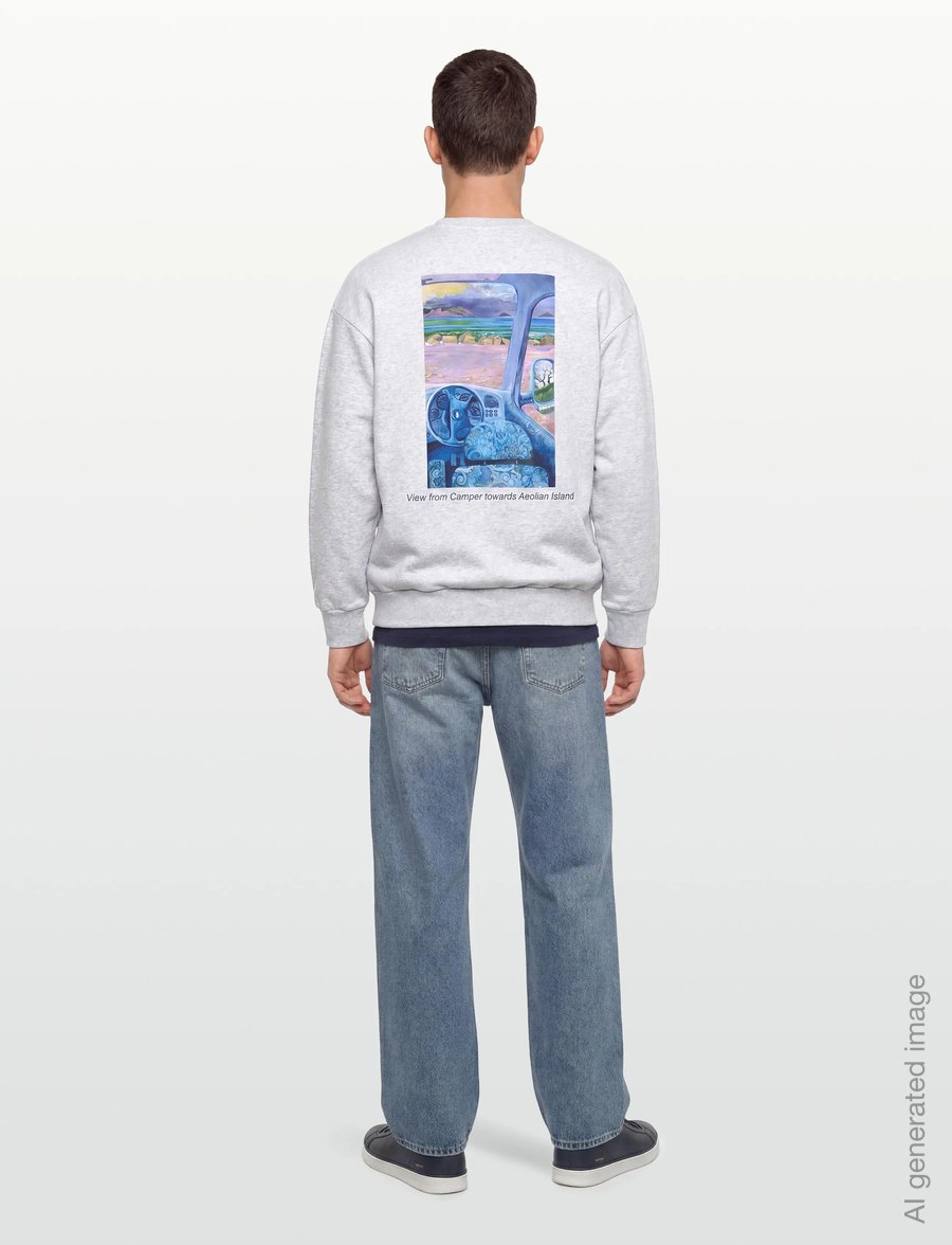 JW Anderson - Anchor-logo organic cotton Sweatshirt - sweatshirts & hoodies - grey - 4