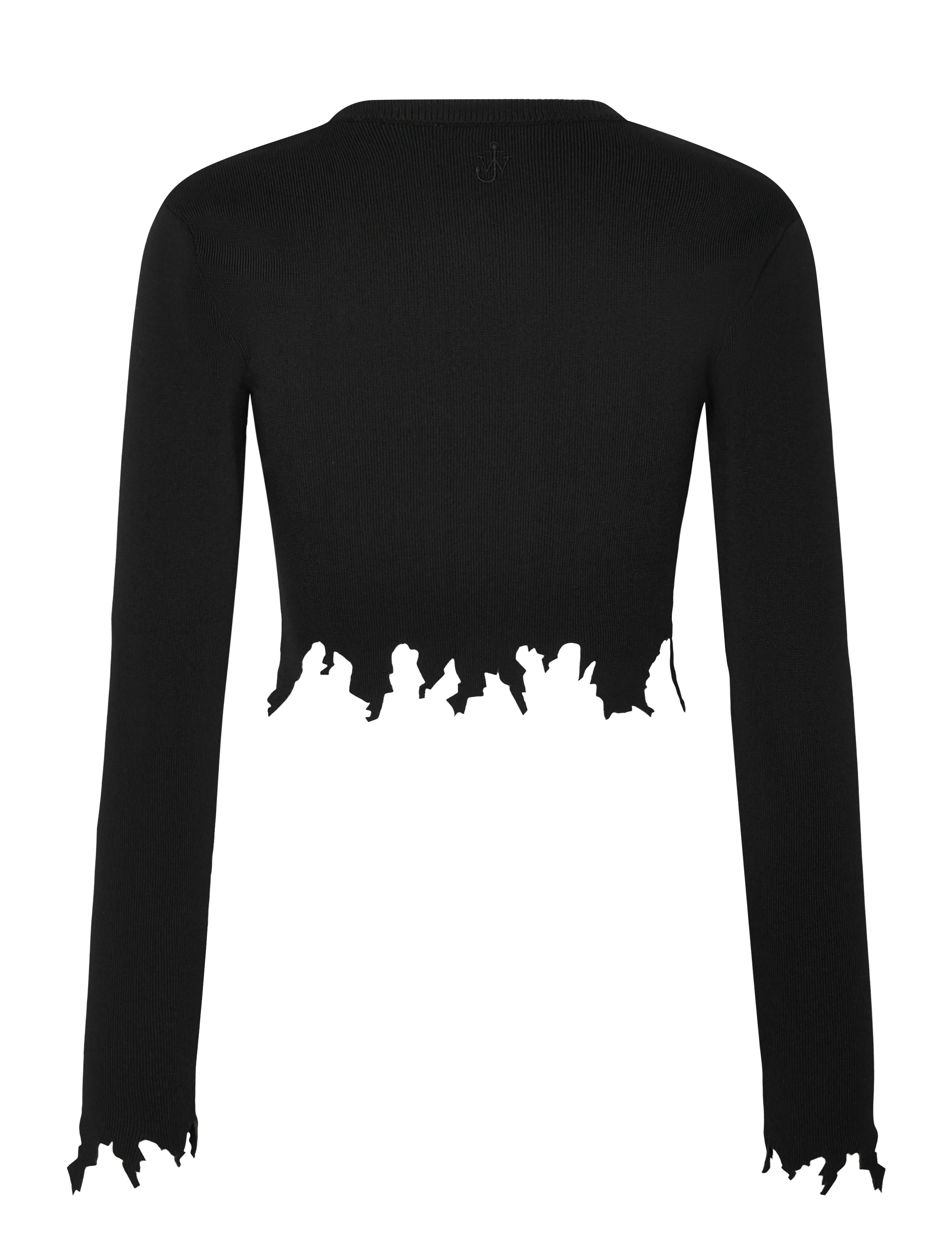 JW Anderson - Lasercut Crop Top - crop tops - black - 1