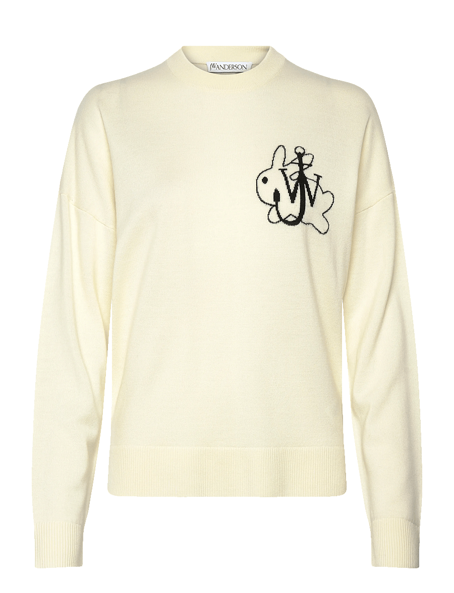 JW Anderson - Ivory Wool Sweater - pullover - white - 0