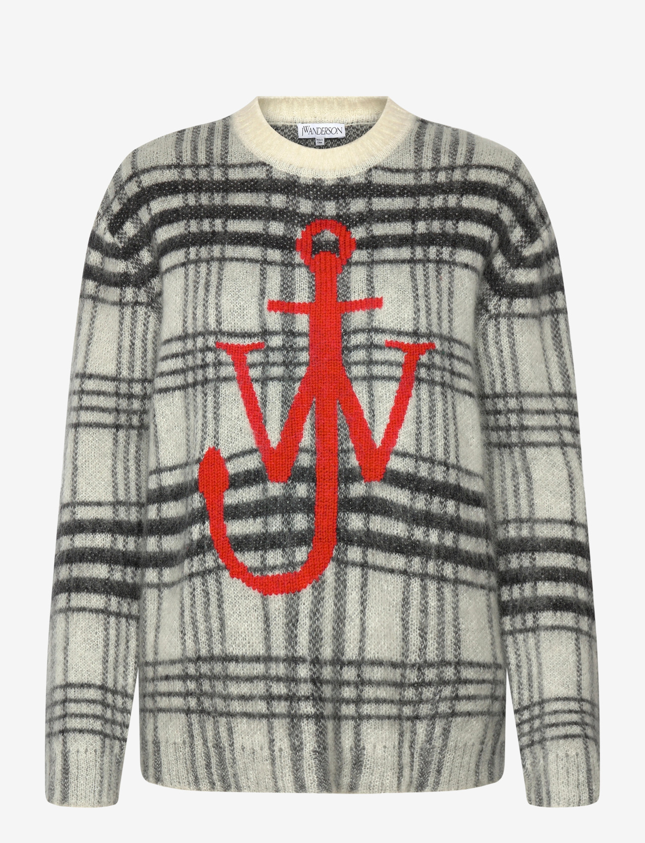 JW Anderson - Tartan Check Sweater - sweaters - grey - 0