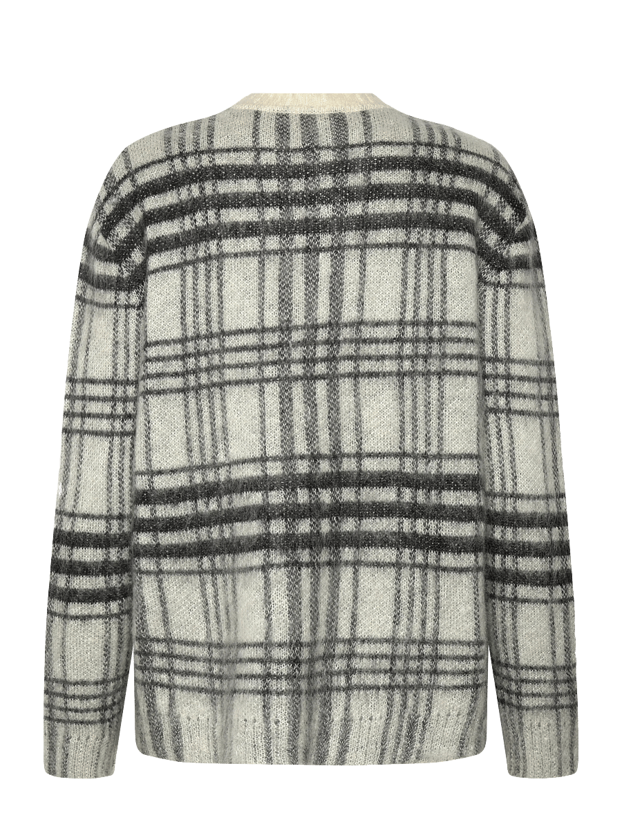 JW Anderson - Tartan Check Sweater - sviitrid - grey - 1
