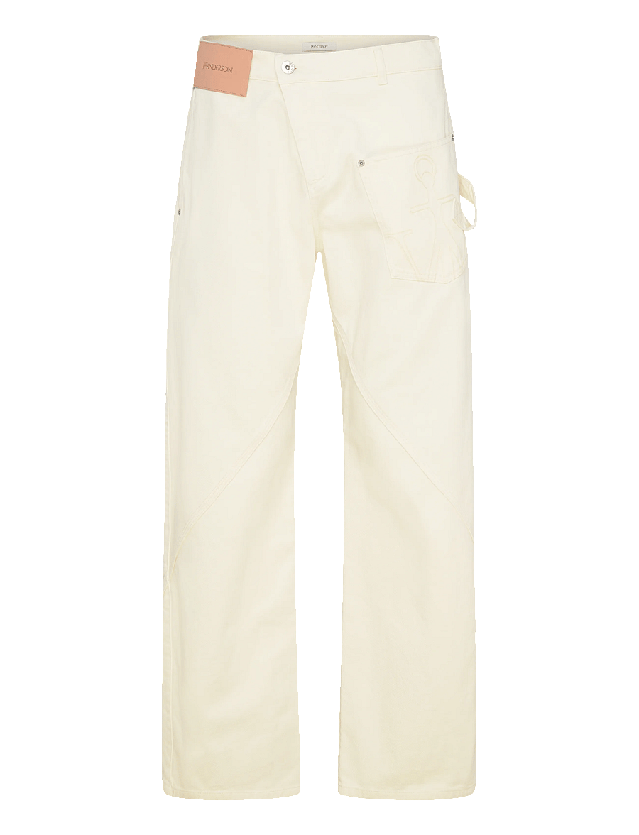 JW Anderson - Pastel Yellow Denim Jeans - loose jeans - yellow - 0