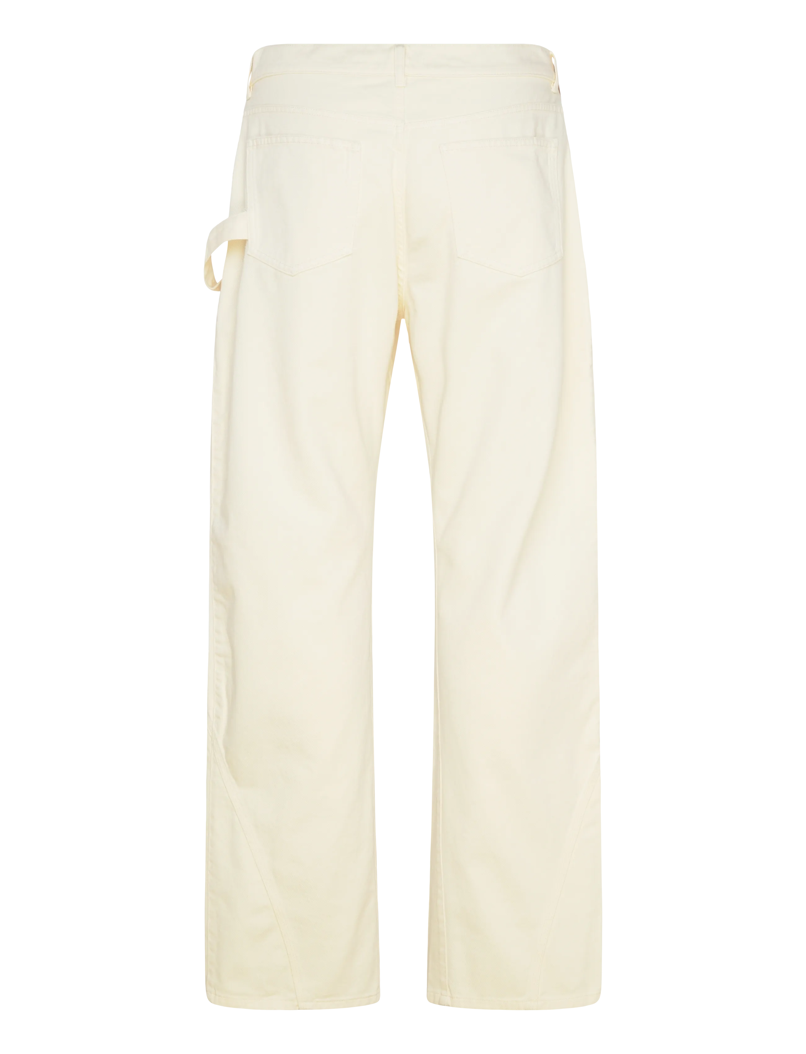 JW Anderson - Pastel Yellow Denim Jeans - alt laienevad teksad - yellow - 1