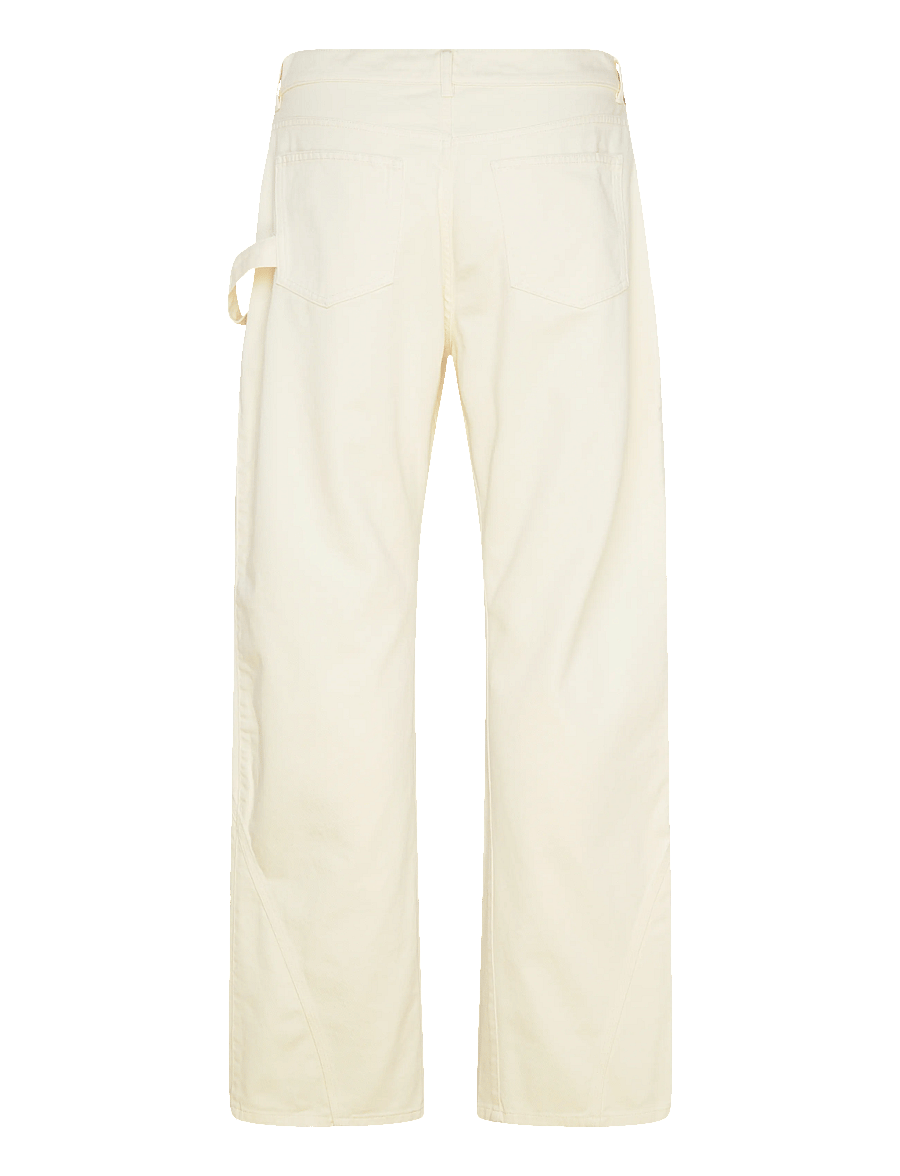 JW Anderson - Pastel Yellow Denim Jeans - loose jeans - yellow - 1