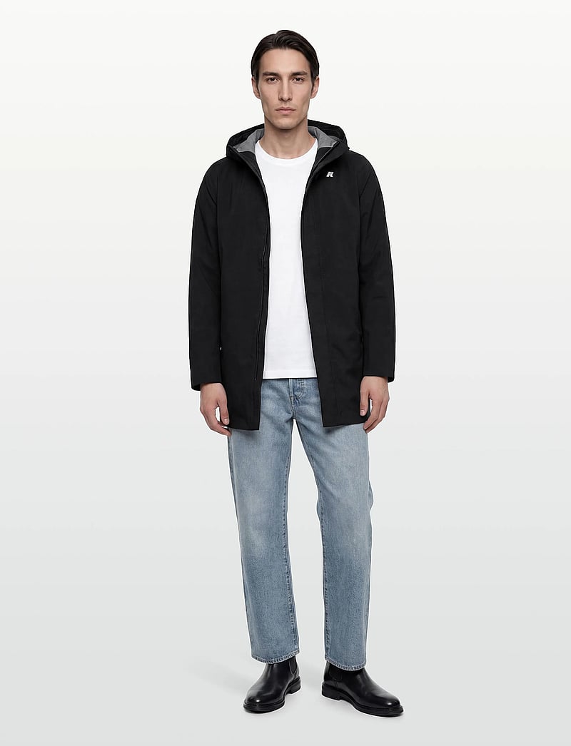 K-Way - TOMMY STRETCH 2L - leichte mäntel - black pure - 0