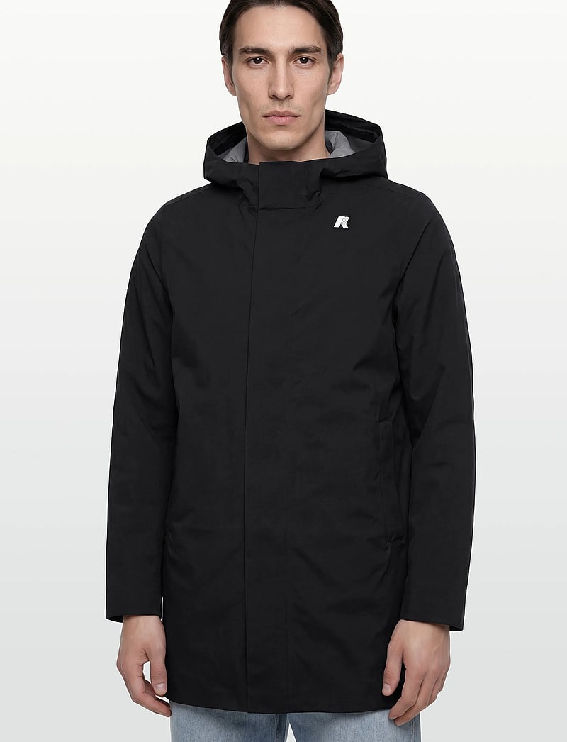 K-Way - TOMMY STRETCH 2L - leichte mäntel - black pure - 3