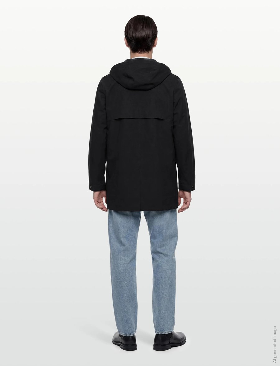K-Way - TOMMY STRETCH 2L - cienkie płaszcze - black pure - 4