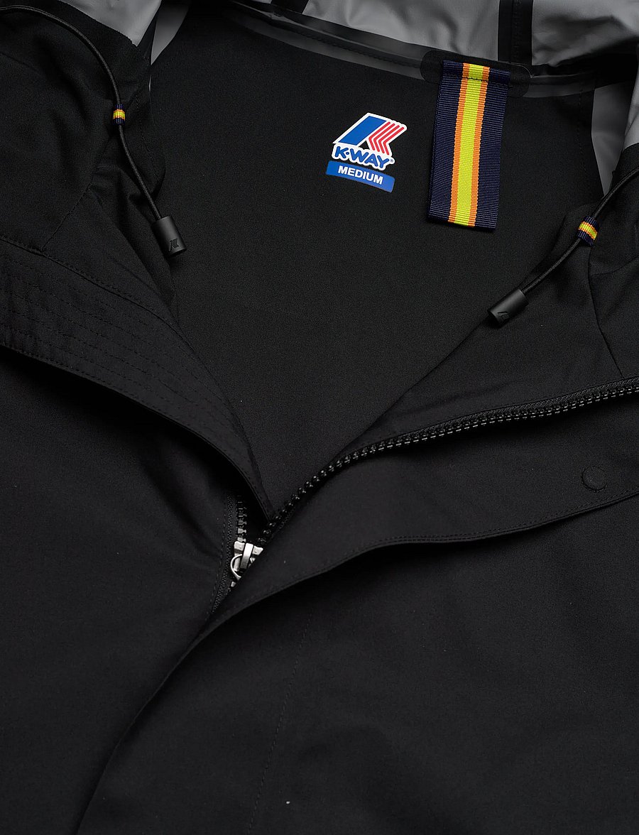 K-Way - TOMMY STRETCH 2L - cienkie płaszcze - black pure - 5