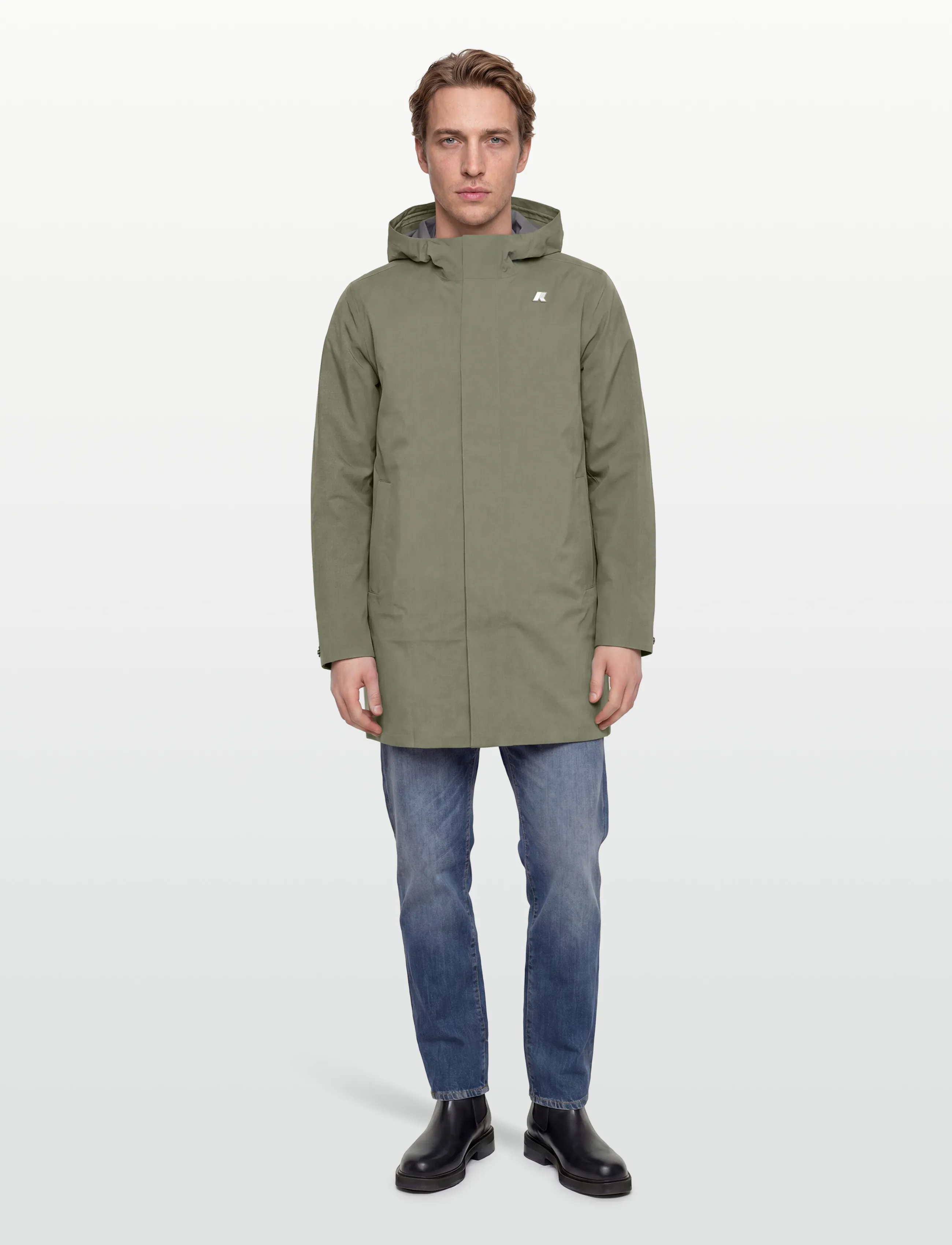 K-Way Tommy Stretch 2L, M, Khaki green, Frakker > Lette Frakker, Herre