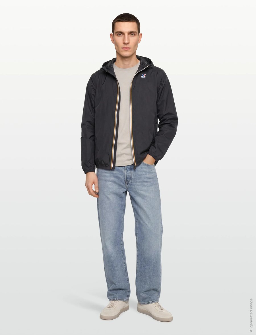 K-Way - LE VRAI 4.0 CLAUDE - forårsjakker - black pure - 0