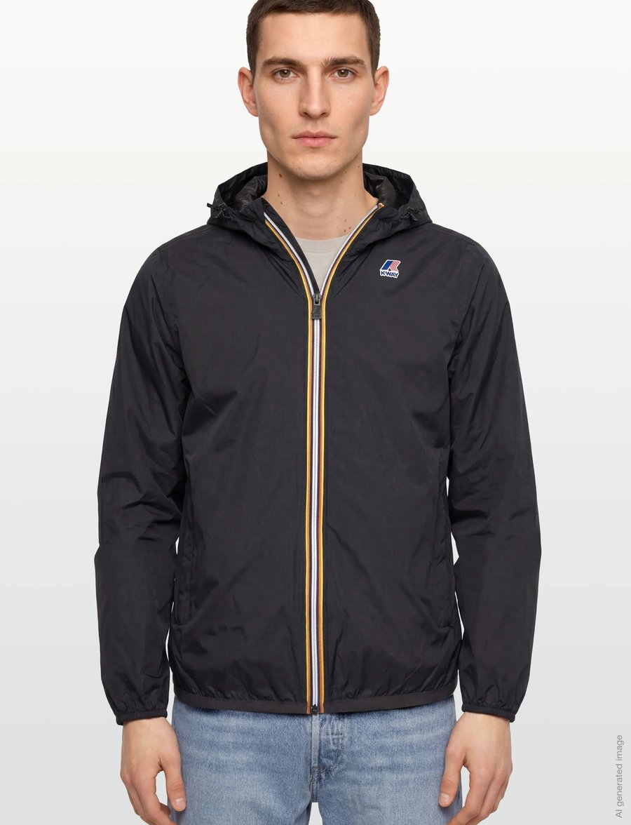 K-Way - LE VRAI 4.0 CLAUDE - forårsjakker - black pure - 3