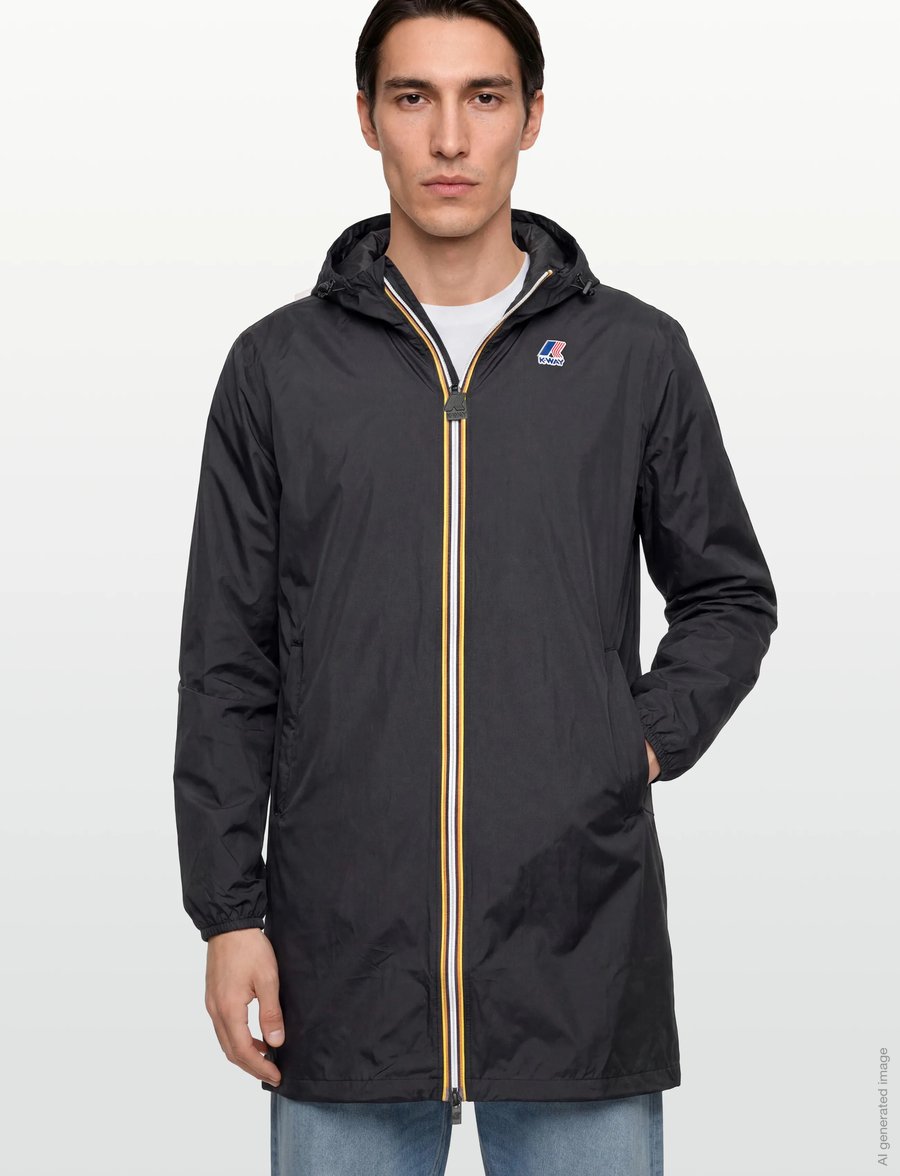 K-Way - LE VRAI 4.0 EIFFEL EAST - forårsjakker - black pure - 3